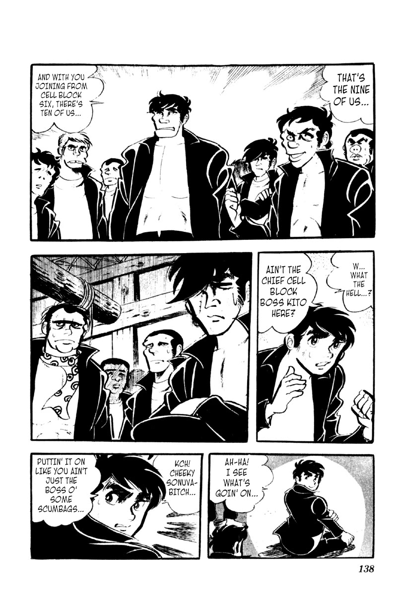 Otoko Ippiki Gaki Daishou Chapter 45 page 9 - Chapter 45: Shadow of the Chief Cell Block Boss