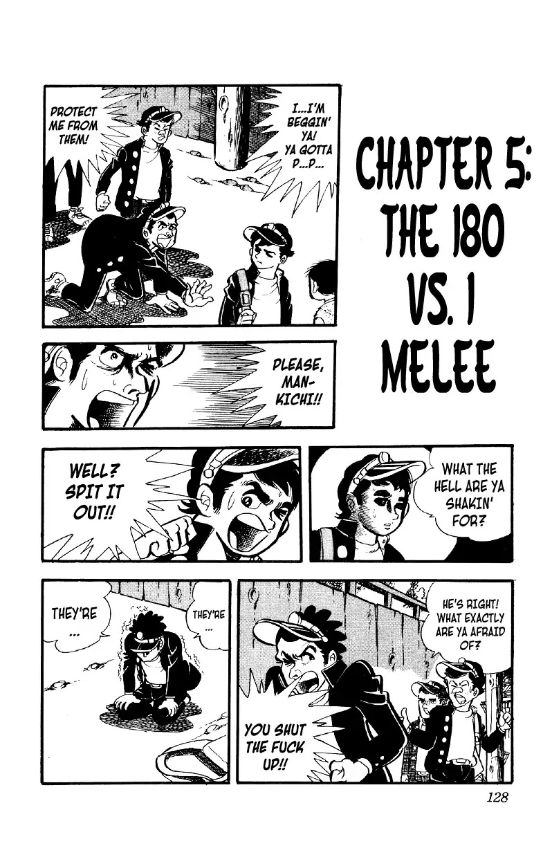 Otoko Ippiki Gaki Daishou Chapter 5 page 1 - Chapter 5: The 180 Vs. 1 Melee
