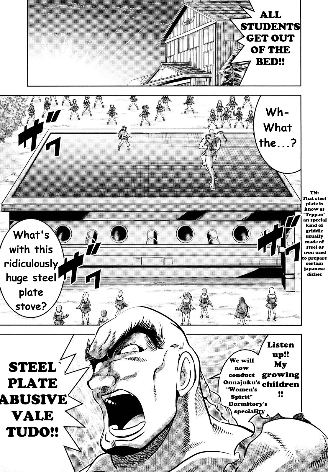 Otokojuku Side Story: Crimson!! Women's Private School Chapter 4 page 15 - Chapter 4: Fierce fight!! Steel Plate Abusive Vale Tudo!!