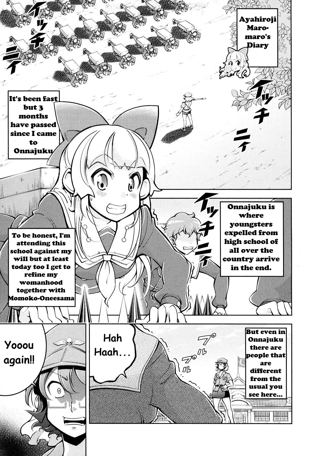 Otokojuku Side Story: Crimson!! Women's Private School Chapter 4 page 3 - Chapter 4: Fierce fight!! Steel Plate Abusive Vale Tudo!!