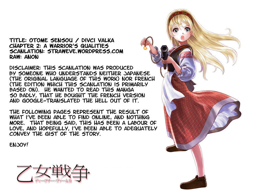 Otome Chikku Sensou Chapter 2 page 1 - Chapter 2 : A Warrior's Qualities