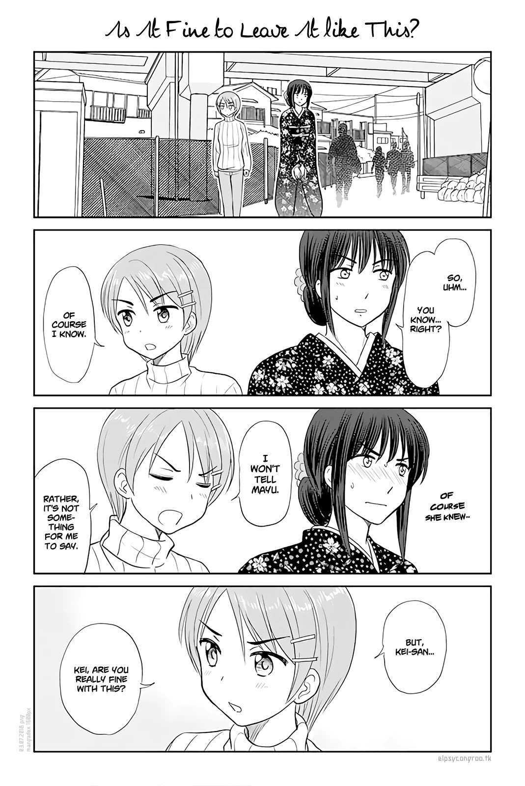 Otome Danshi ni Koisuru Otome Chapter 150 page 1 - Chapter 150: Is It Fine to Leave It Like This?