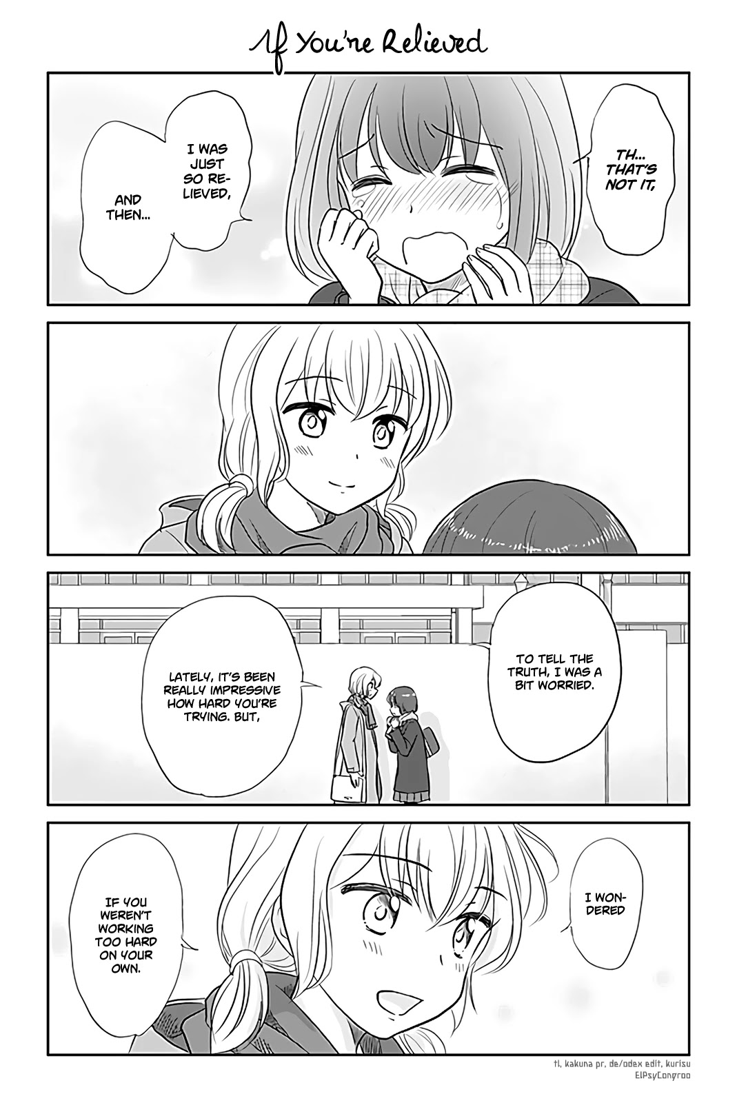 Otome Danshi ni Koisuru Otome Chapter 188 page 1 - Chapter 188: If You're Relieved