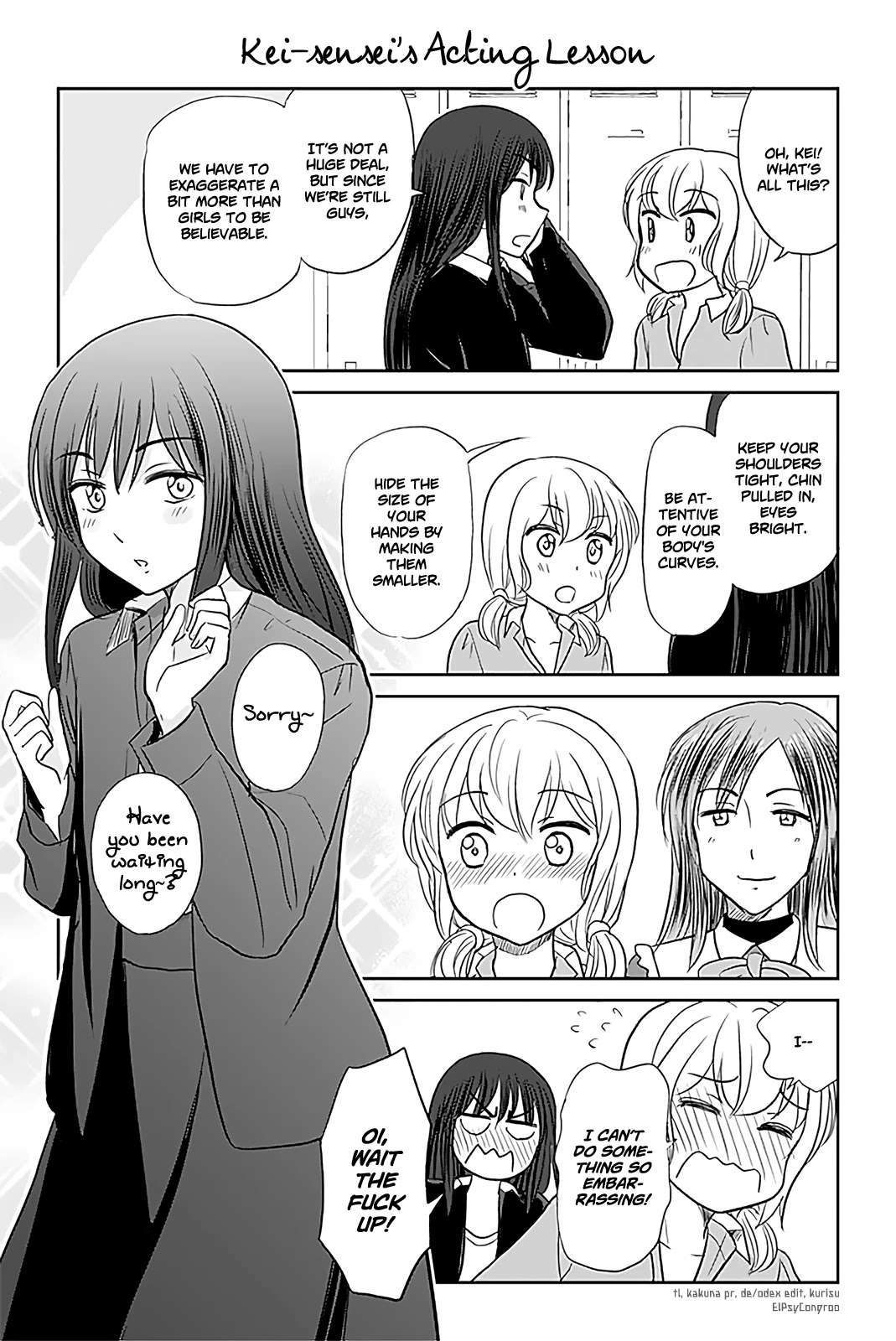 Otome Danshi ni Koisuru Otome Chapter 201 page 1 - Chapter 201: Kei-sensei's Acting Lesson