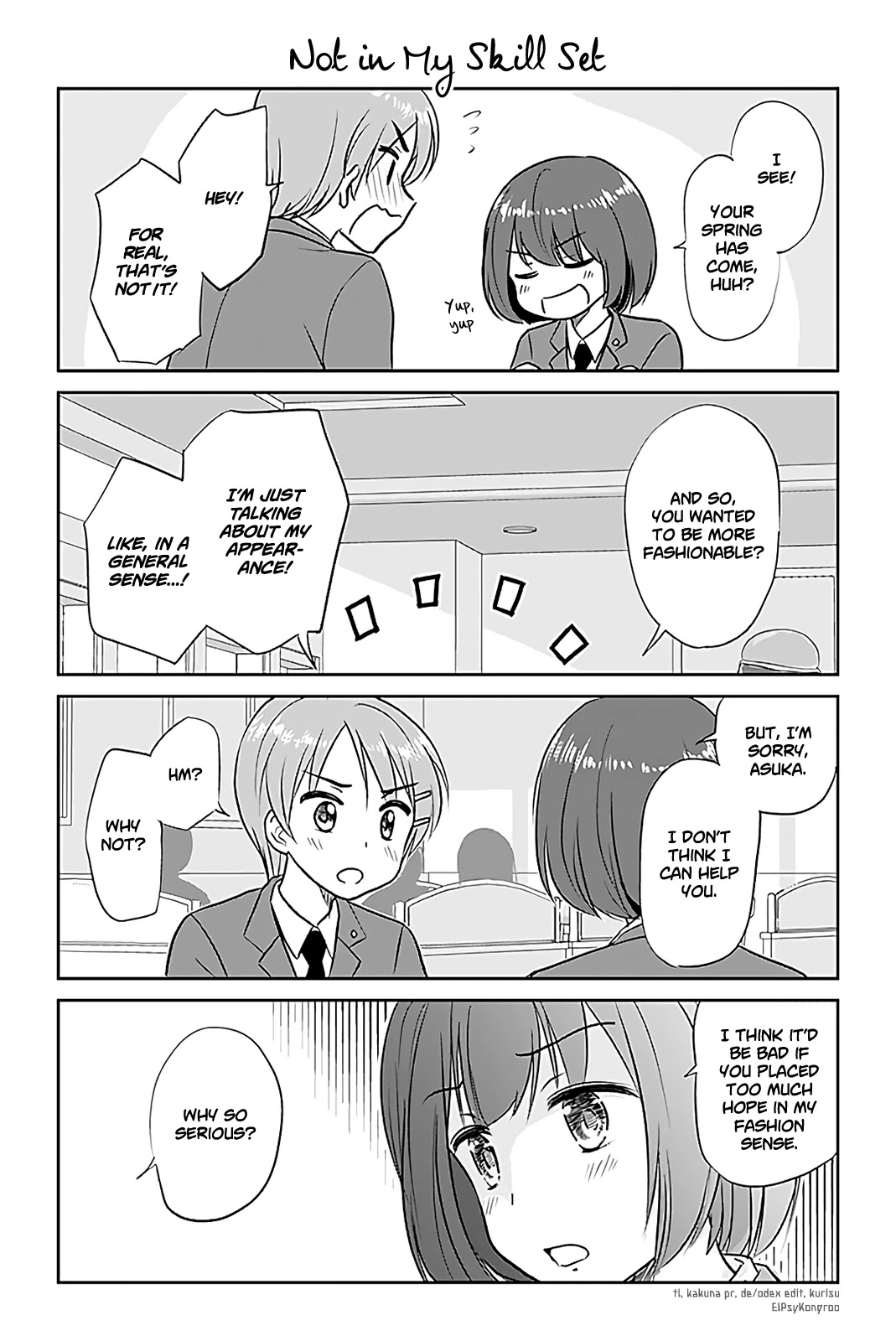 Otome Danshi ni Koisuru Otome Chapter 245 page 1 - Chapter 245: Not in My Skill Set