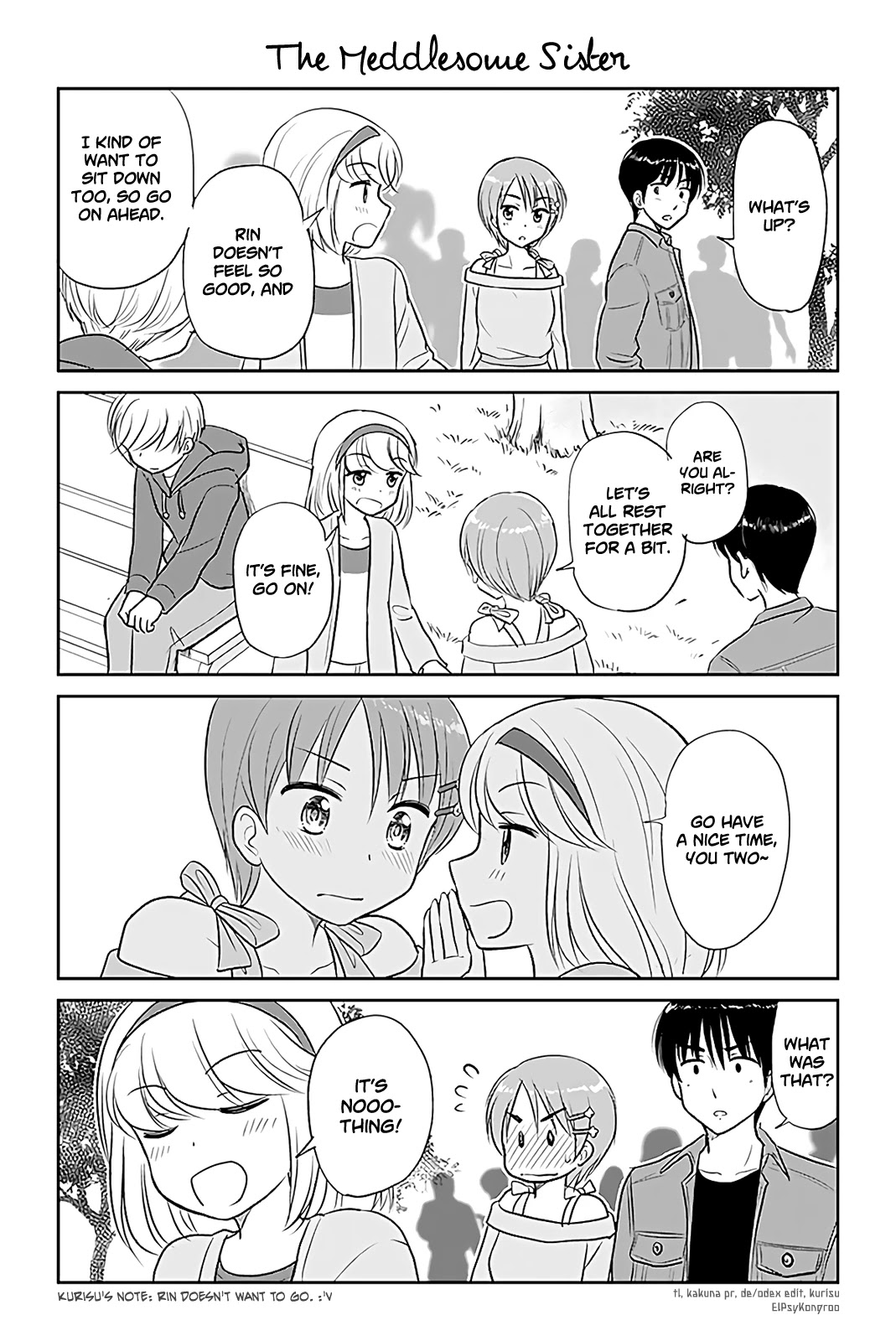 Otome Danshi ni Koisuru Otome Chapter 261 page 1 - Chapter 261: The Meddlesome Sister