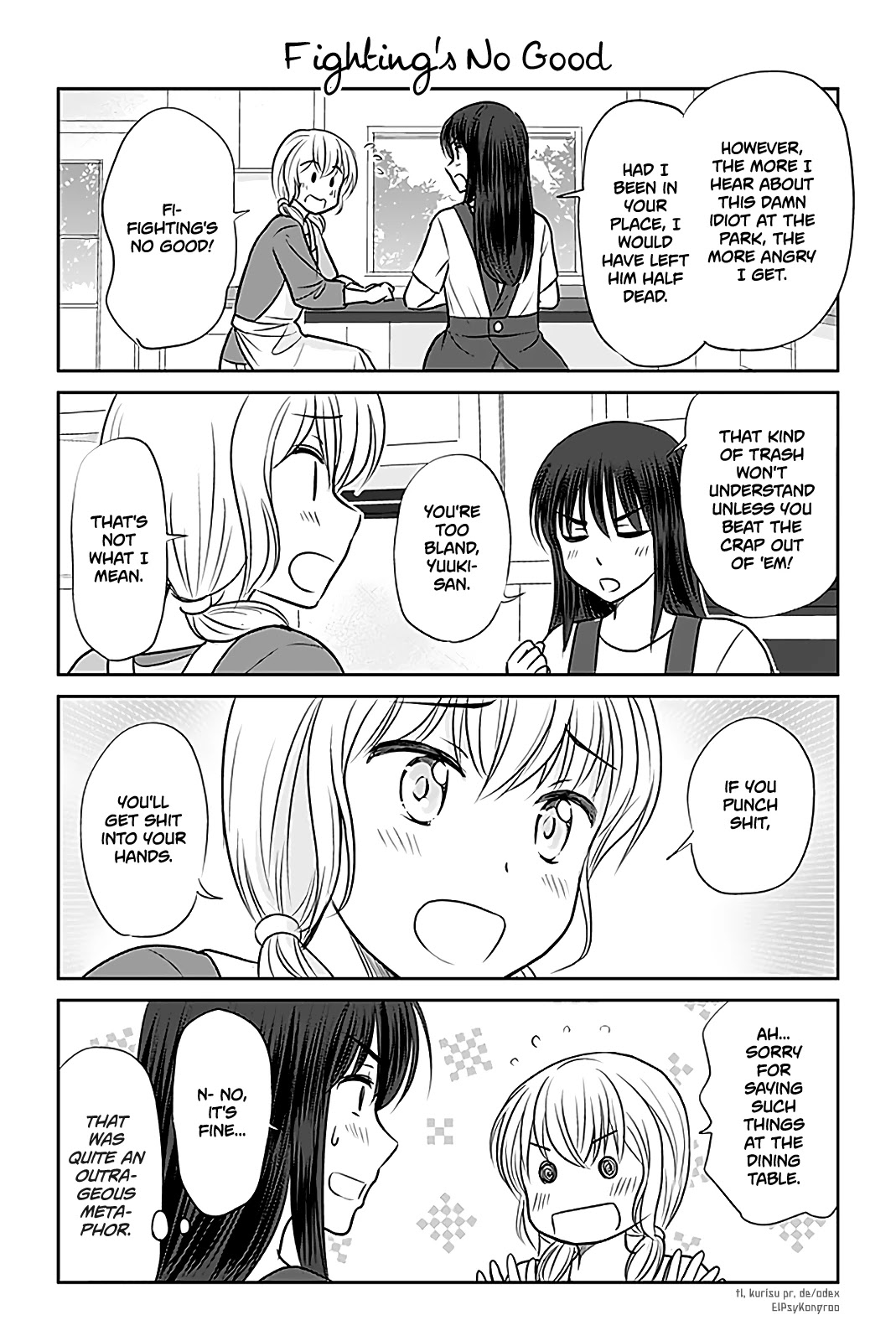 Otome Danshi ni Koisuru Otome Chapter 310 page 1 - Chapter 310: Fighting's No Good