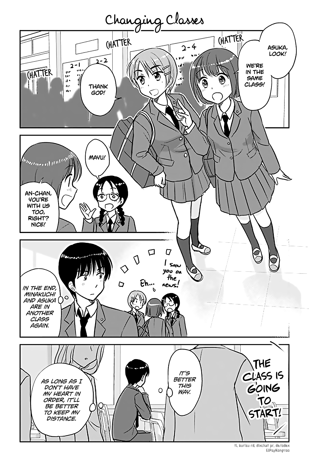 Otome Danshi ni Koisuru Otome Chapter 316 page 1 - Chapter 316: Changing Classes