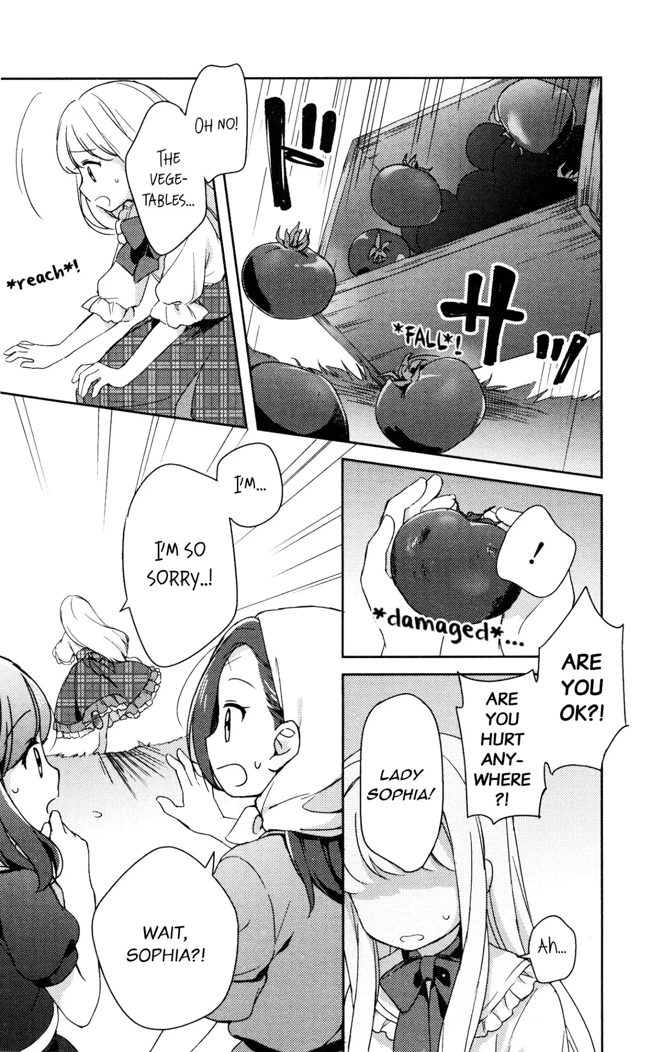 Otome Game no Hametsu Flag shika nai Akuyaku Reijou ni Tensei shite shimatta... GIRLS PATCH Chapter 1 page 12 - Chapter 1: The warmth of the hands (Okara Okara)