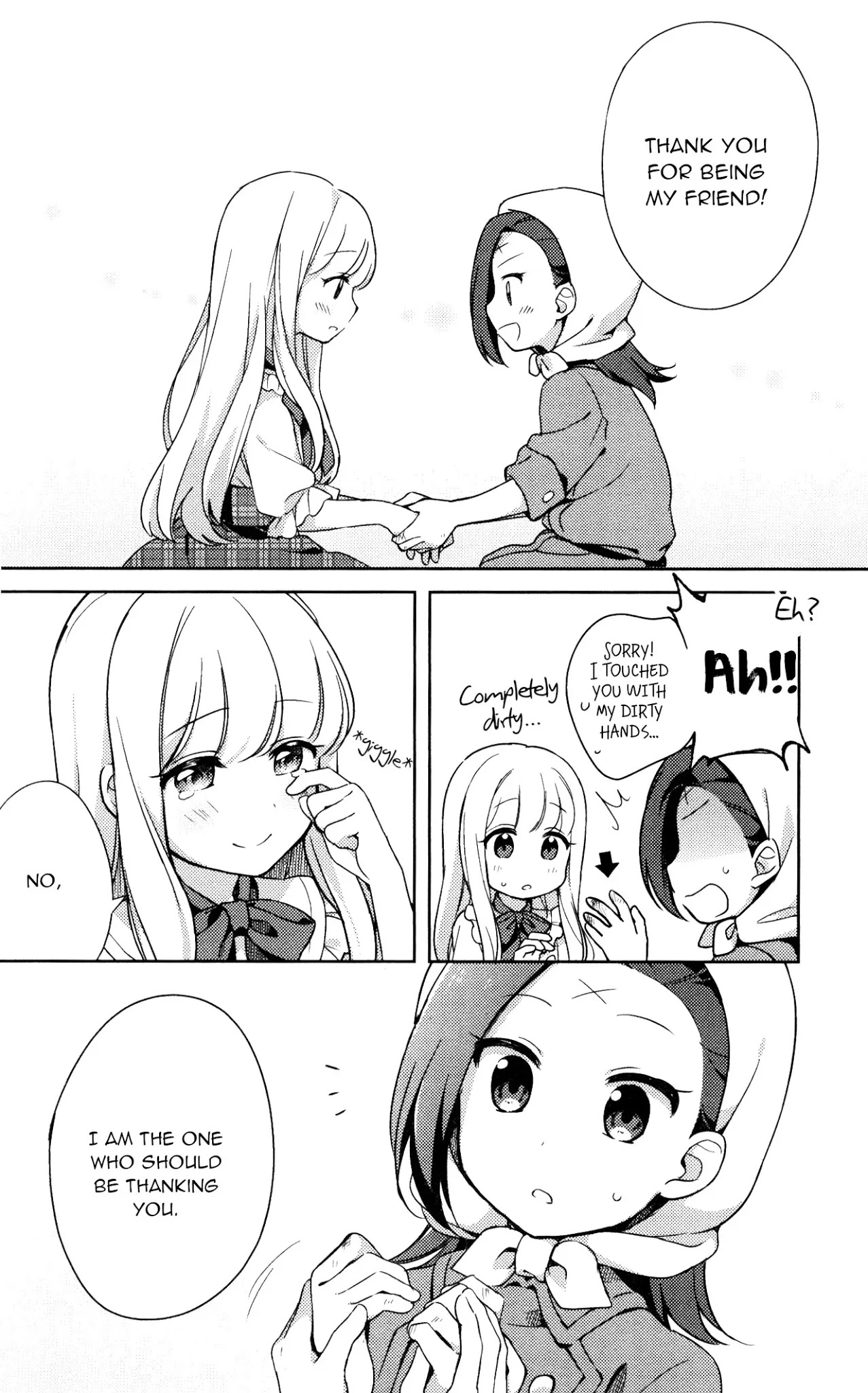 Otome Game no Hametsu Flag shika nai Akuyaku Reijou ni Tensei shite shimatta... GIRLS PATCH Chapter 1 page 18 - Chapter 1: The warmth of the hands (Okara Okara)