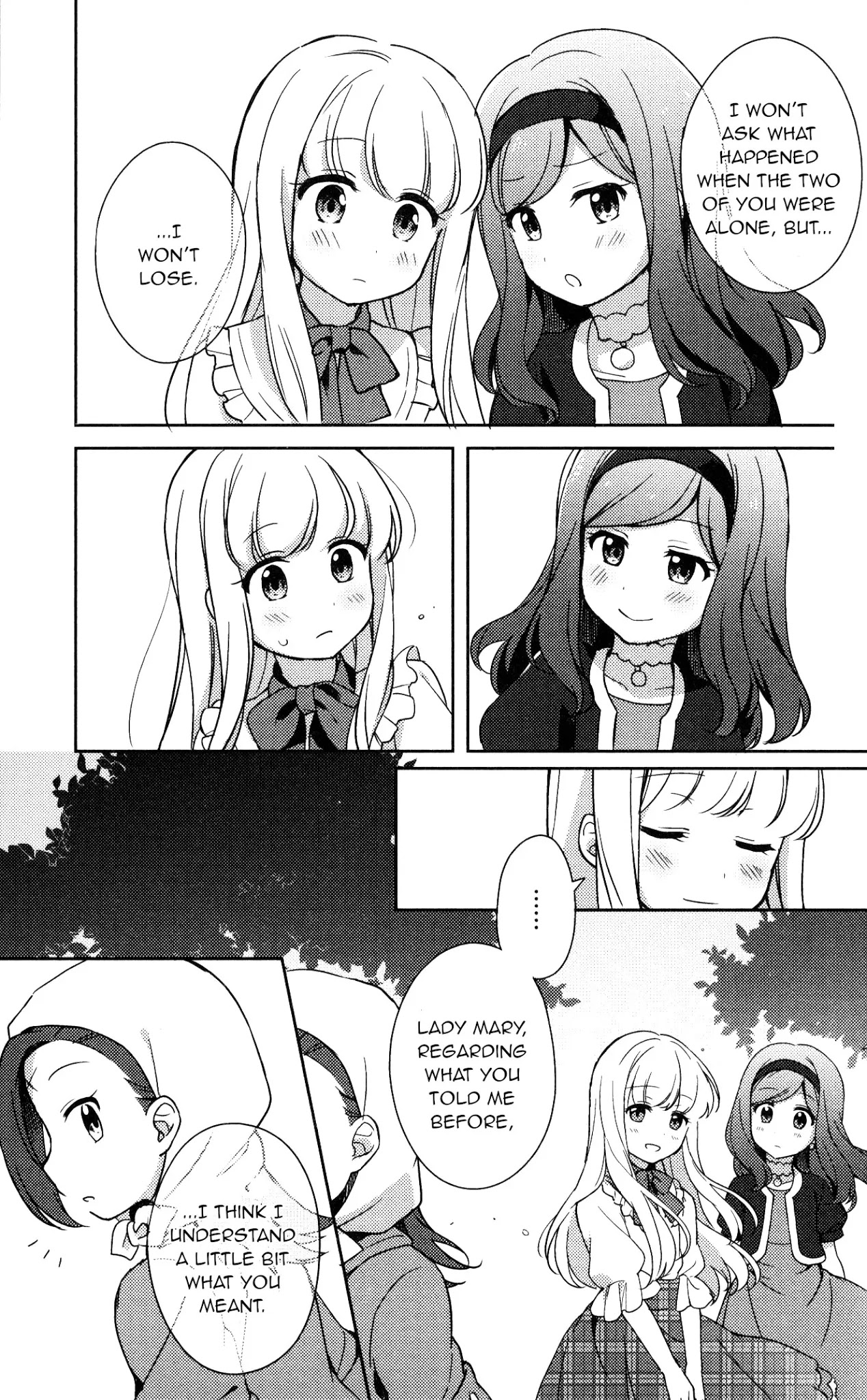 Otome Game no Hametsu Flag shika nai Akuyaku Reijou ni Tensei shite shimatta... GIRLS PATCH Chapter 1 page 21 - Chapter 1: The warmth of the hands (Okara Okara)