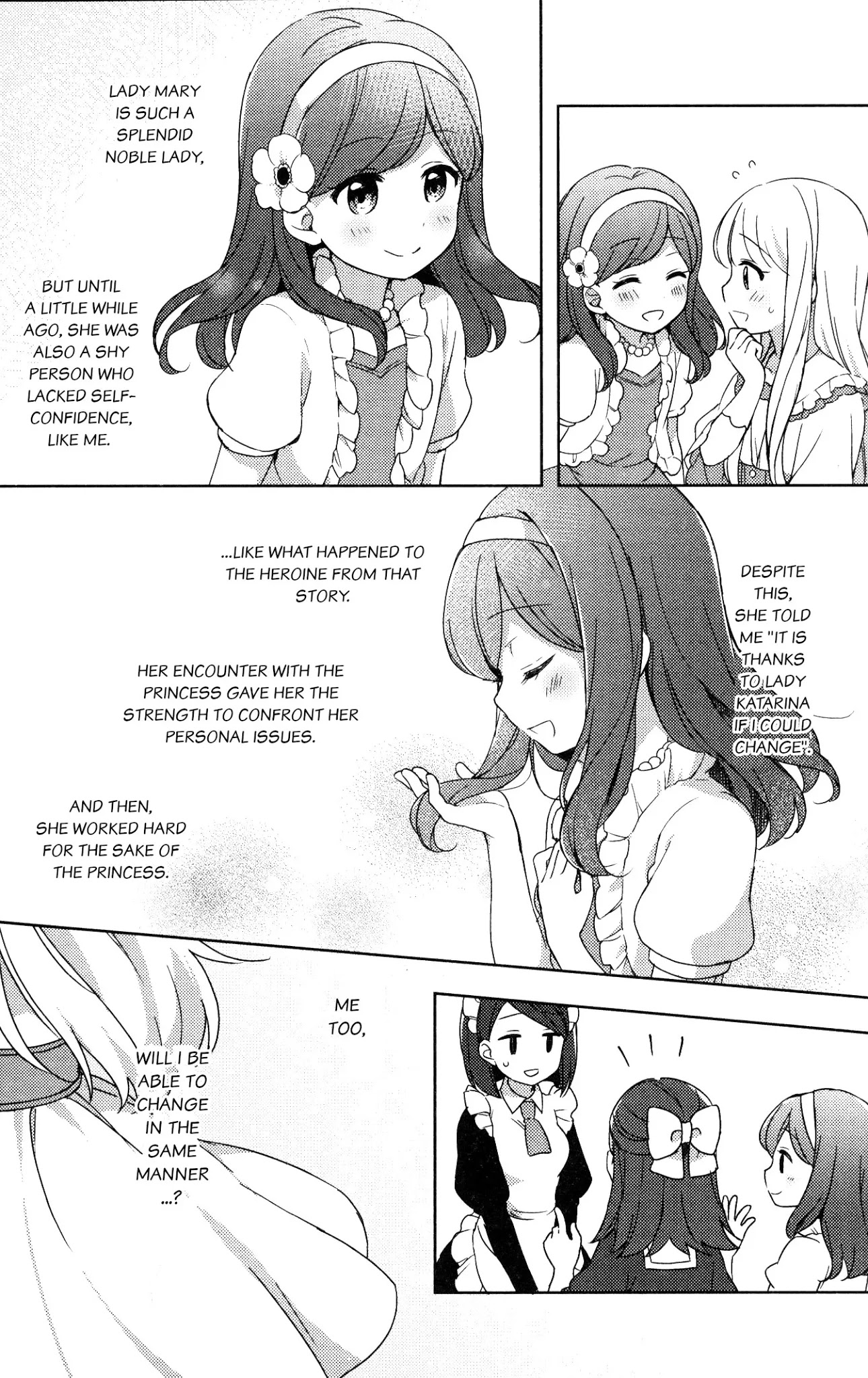 Otome Game no Hametsu Flag shika nai Akuyaku Reijou ni Tensei shite shimatta... GIRLS PATCH Chapter 1 page 9 - Chapter 1: The warmth of the hands (Okara Okara)
