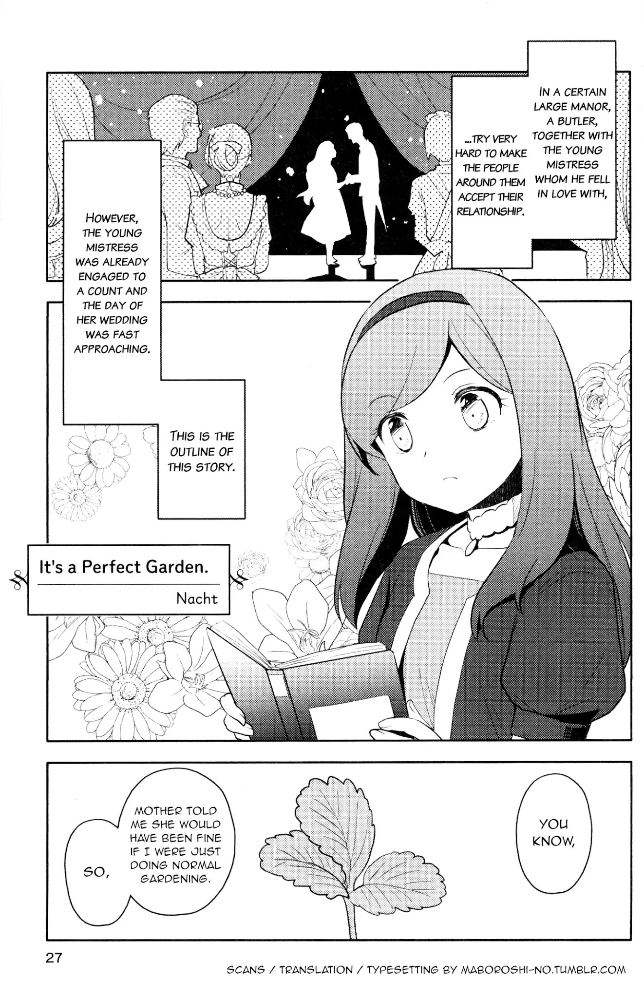 Otome Game no Hametsu Flag shika nai Akuyaku Reijou ni Tensei shite shimatta... GIRLS PATCH Chapter 2 page 1 - Chapter 2: It's a Perfect Garden. (Nacht)