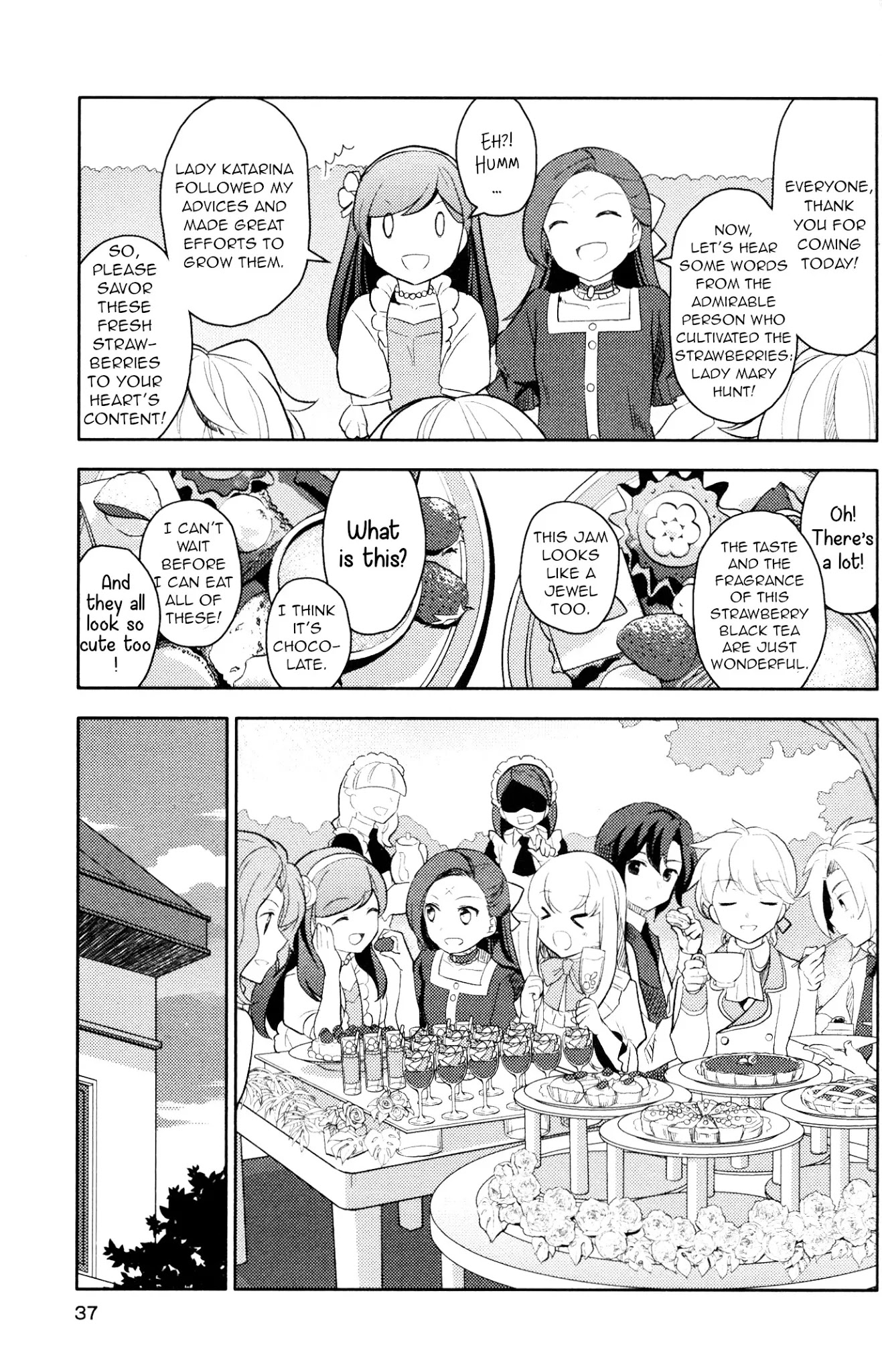 Otome Game no Hametsu Flag shika nai Akuyaku Reijou ni Tensei shite shimatta... GIRLS PATCH Chapter 2 page 11 - Chapter 2: It's a Perfect Garden. (Nacht)