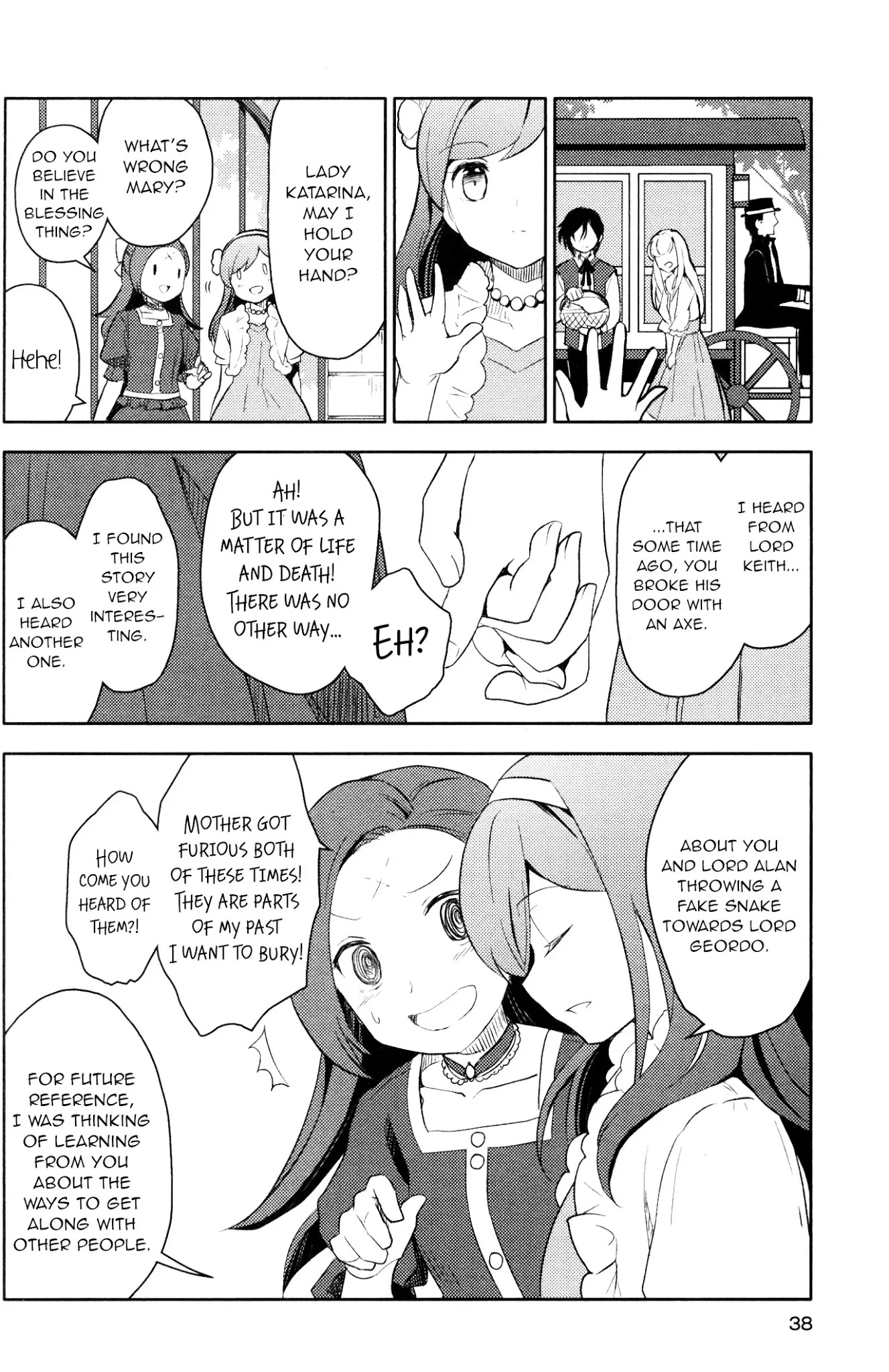 Otome Game no Hametsu Flag shika nai Akuyaku Reijou ni Tensei shite shimatta... GIRLS PATCH Chapter 2 page 12 - Chapter 2: It's a Perfect Garden. (Nacht)