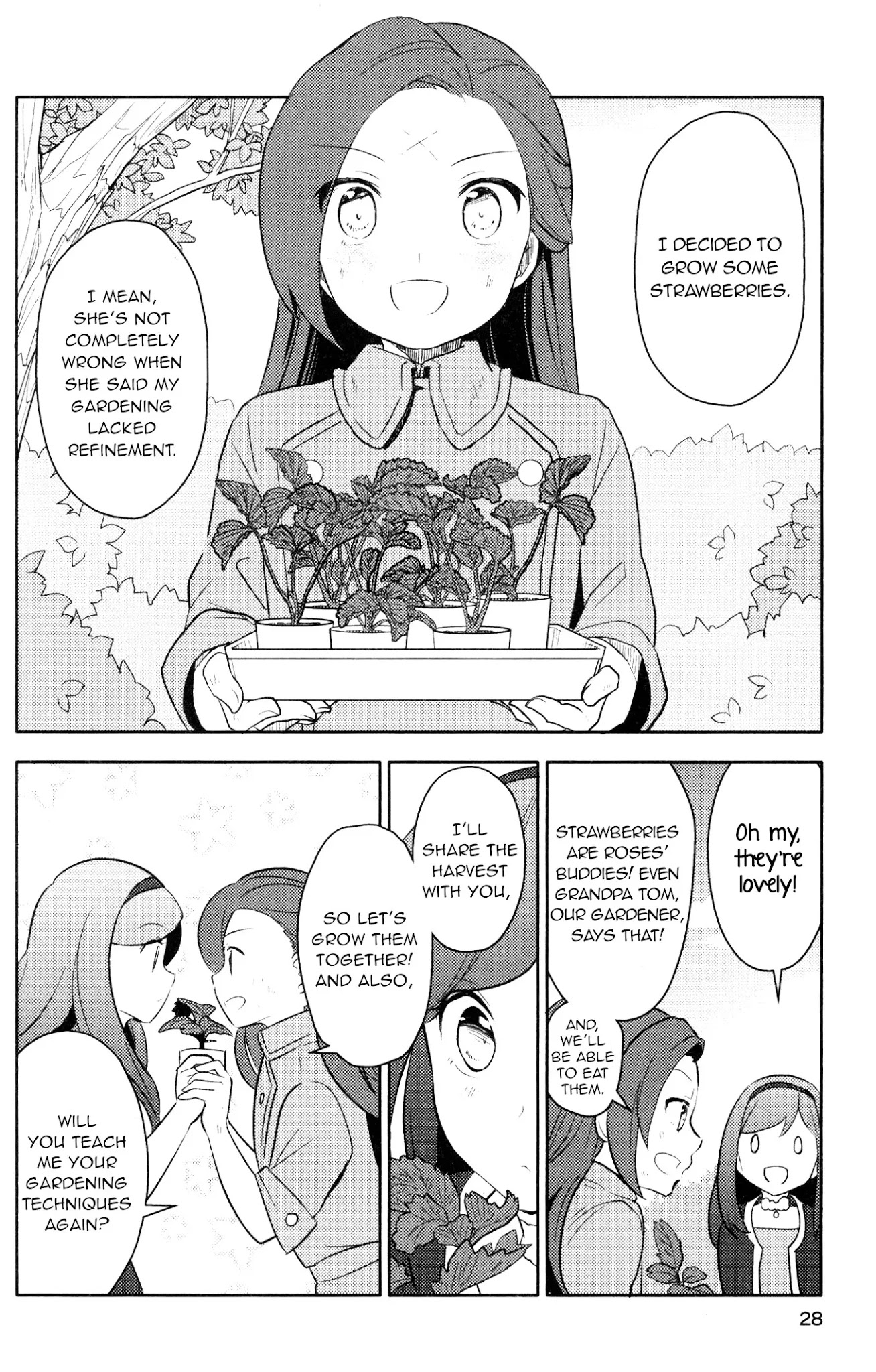Otome Game no Hametsu Flag shika nai Akuyaku Reijou ni Tensei shite shimatta... GIRLS PATCH Chapter 2 page 2 - Chapter 2: It's a Perfect Garden. (Nacht)