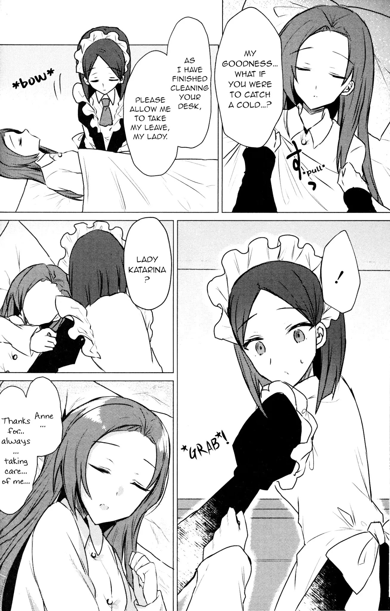Otome Game no Hametsu Flag shika nai Akuyaku Reijou ni Tensei shite shimatta... GIRLS PATCH Chapter 3 page 10 - Chapter 3: Always beside you (Kinona)