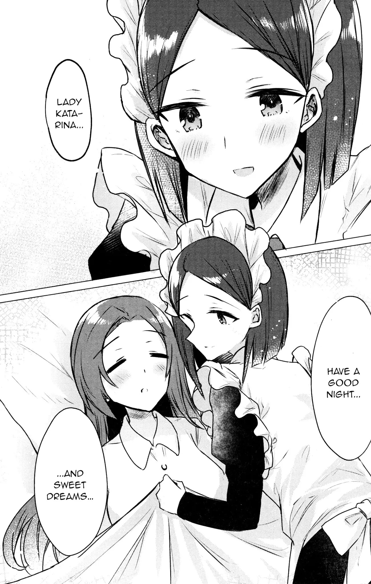 Otome Game no Hametsu Flag shika nai Akuyaku Reijou ni Tensei shite shimatta... GIRLS PATCH Chapter 3 page 11 - Chapter 3: Always beside you (Kinona)