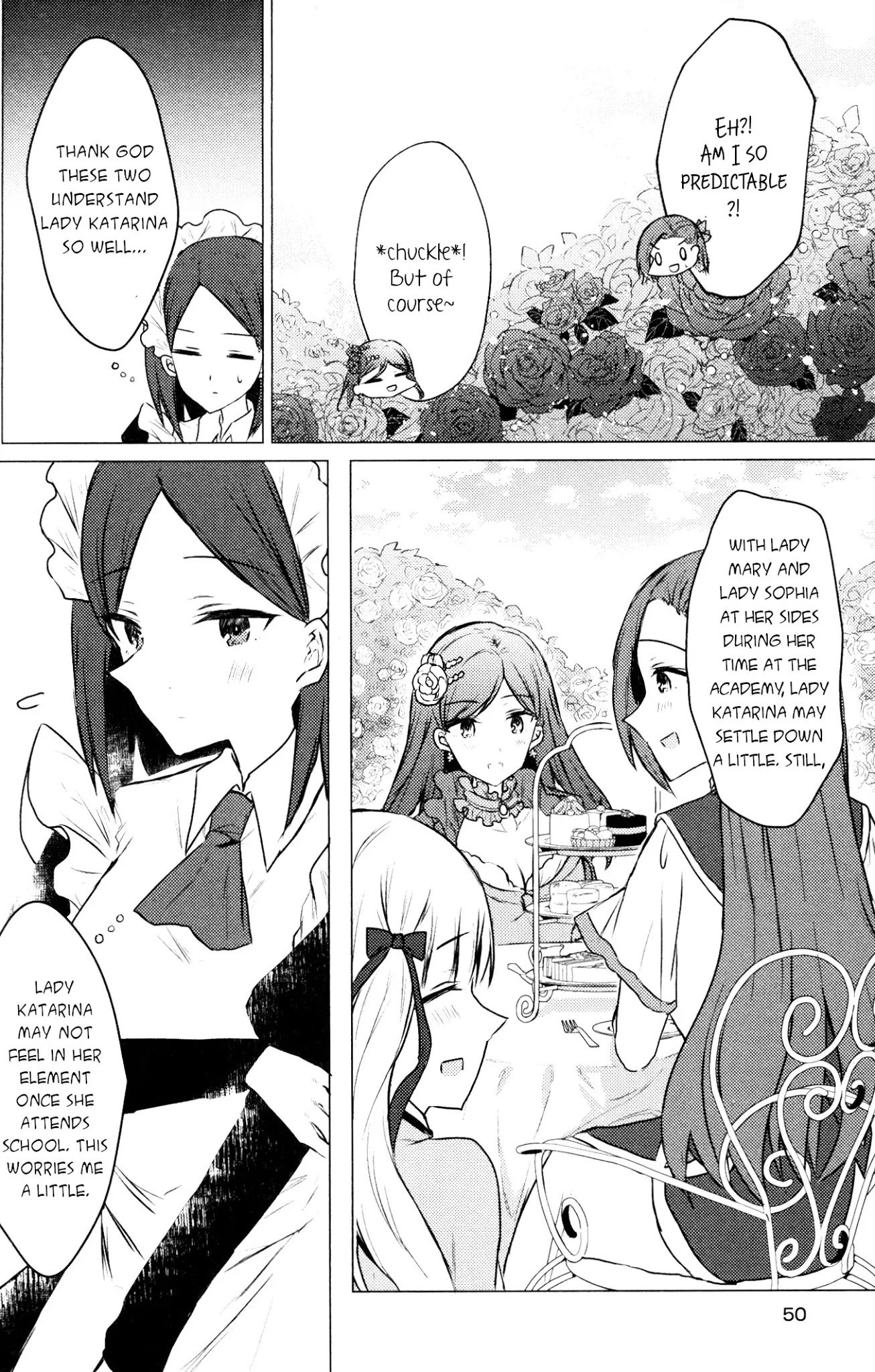 Otome Game no Hametsu Flag shika nai Akuyaku Reijou ni Tensei shite shimatta... GIRLS PATCH Chapter 3 page 6 - Chapter 3: Always beside you (Kinona)
