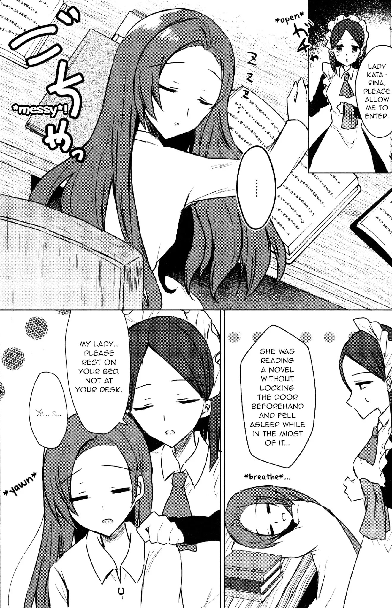 Otome Game no Hametsu Flag shika nai Akuyaku Reijou ni Tensei shite shimatta... GIRLS PATCH Chapter 3 page 9 - Chapter 3: Always beside you (Kinona)