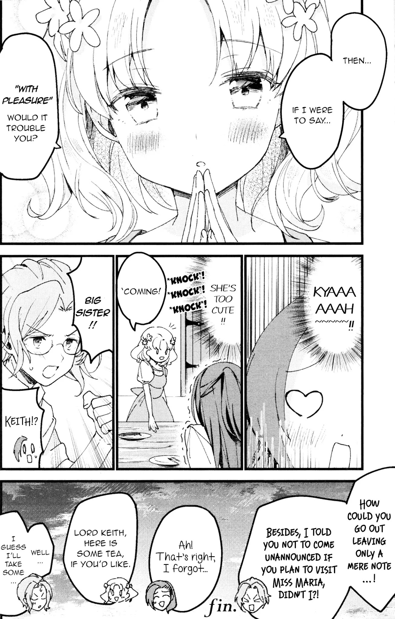 Otome Game no Hametsu Flag shika nai Akuyaku Reijou ni Tensei shite shimatta... GIRLS PATCH Chapter 4 page 8 - Chapter 4: Our tea time together (Kanda Dan)