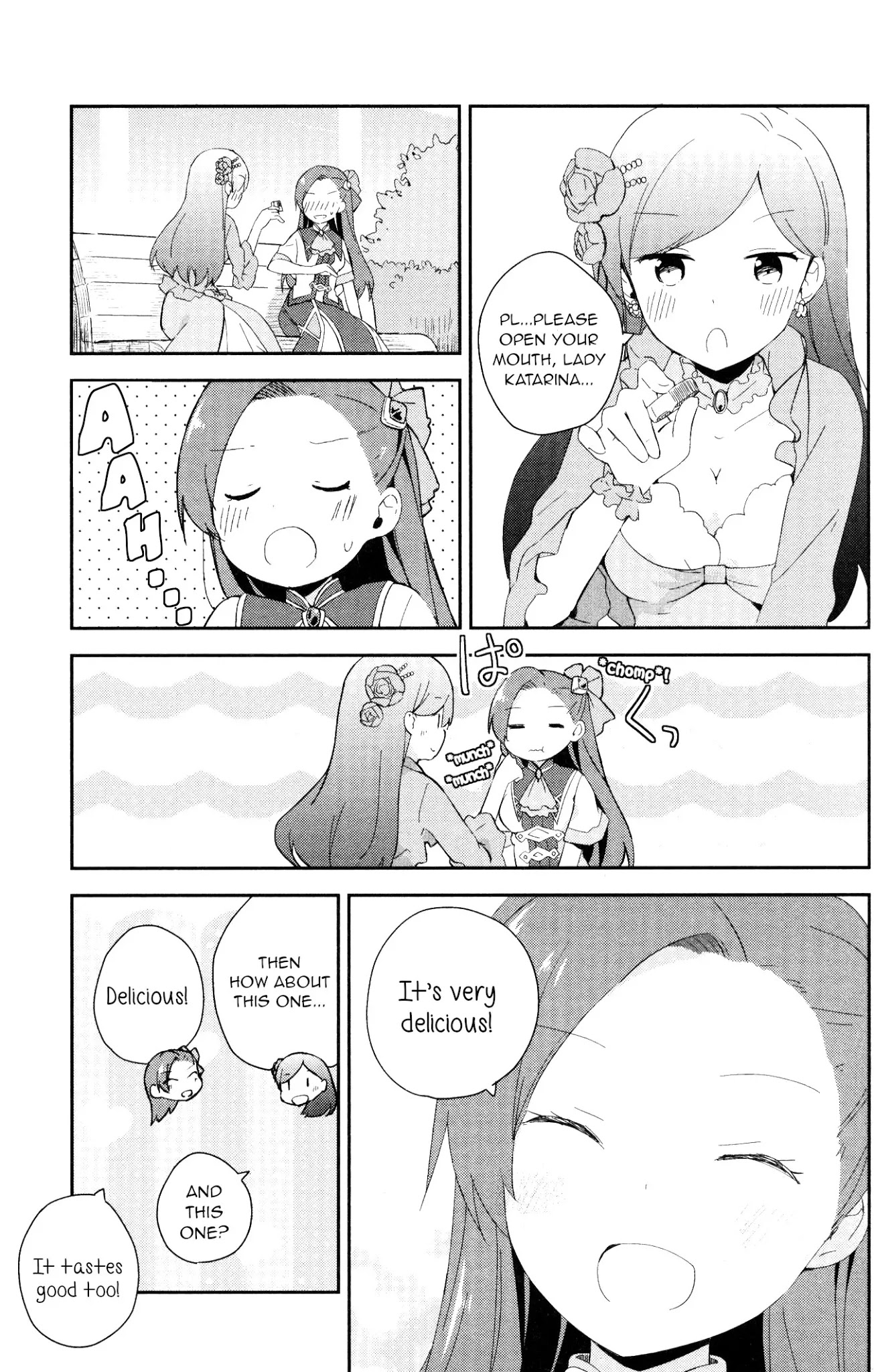 Otome Game no Hametsu Flag shika nai Akuyaku Reijou ni Tensei shite shimatta... GIRLS PATCH Chapter 5 page 11 - Chapter 5: The Lady Katarina Pampering Group (Nonaka Yuu)