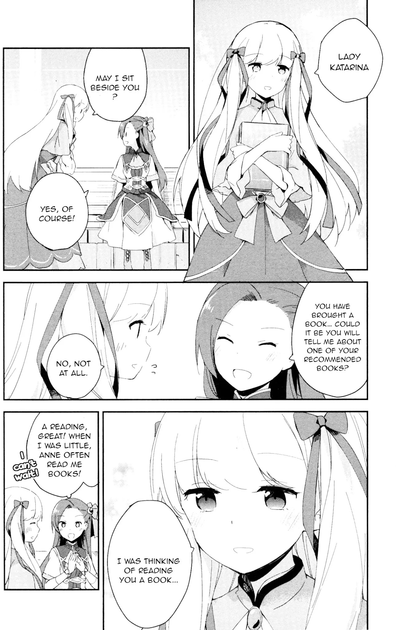 Otome Game no Hametsu Flag shika nai Akuyaku Reijou ni Tensei shite shimatta... GIRLS PATCH Chapter 5 page 14 - Chapter 5: The Lady Katarina Pampering Group (Nonaka Yuu)
