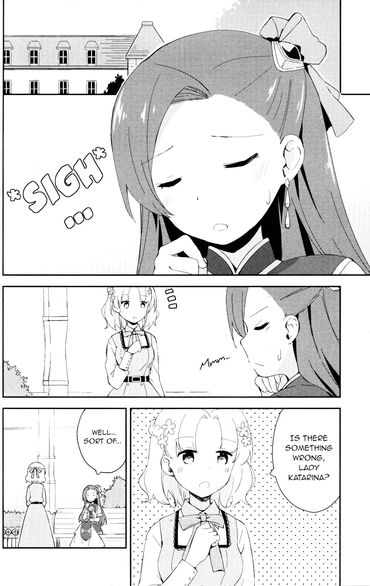 Otome Game no Hametsu Flag shika nai Akuyaku Reijou ni Tensei shite shimatta... GIRLS PATCH Chapter 5 page 2 - Chapter 5: The Lady Katarina Pampering Group (Nonaka Yuu)