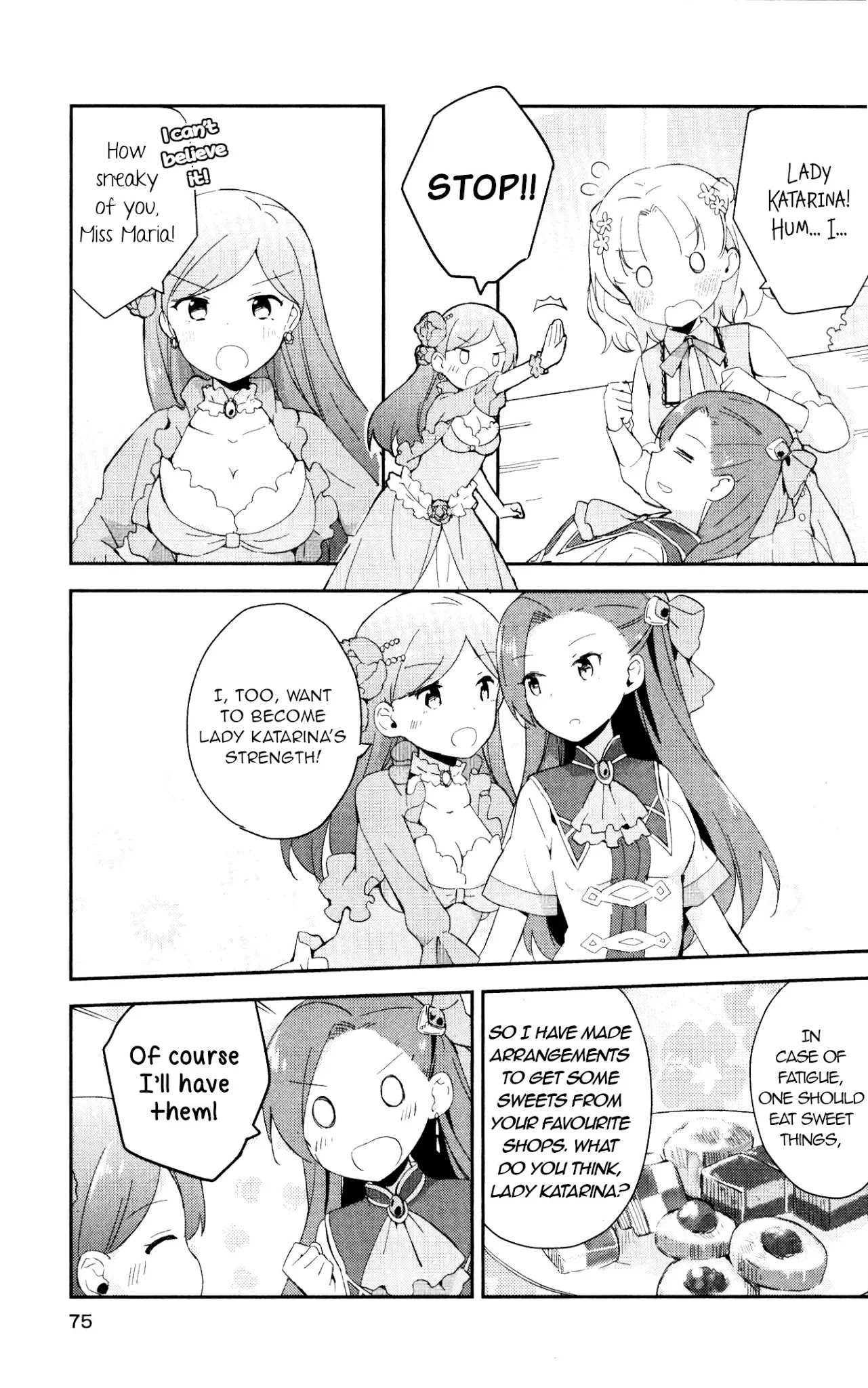 Otome Game no Hametsu Flag shika nai Akuyaku Reijou ni Tensei shite shimatta... GIRLS PATCH Chapter 5 page 9 - Chapter 5: The Lady Katarina Pampering Group (Nonaka Yuu)