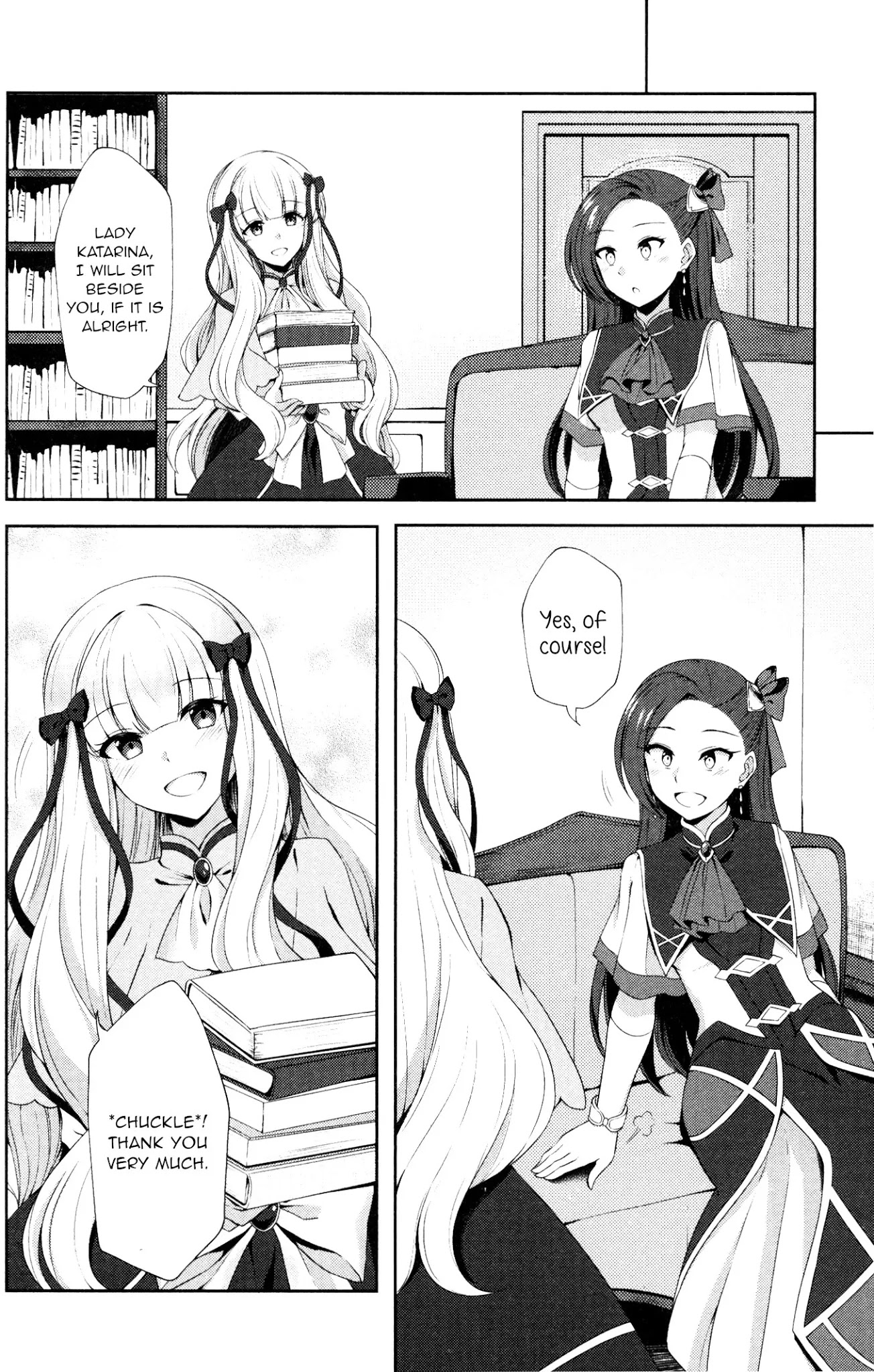 Otome Game no Hametsu Flag shika nai Akuyaku Reijou ni Tensei shite shimatta... GIRLS PATCH Chapter 6 page 8 - Chapter 6: Colored Light (Kuroto Yuu)