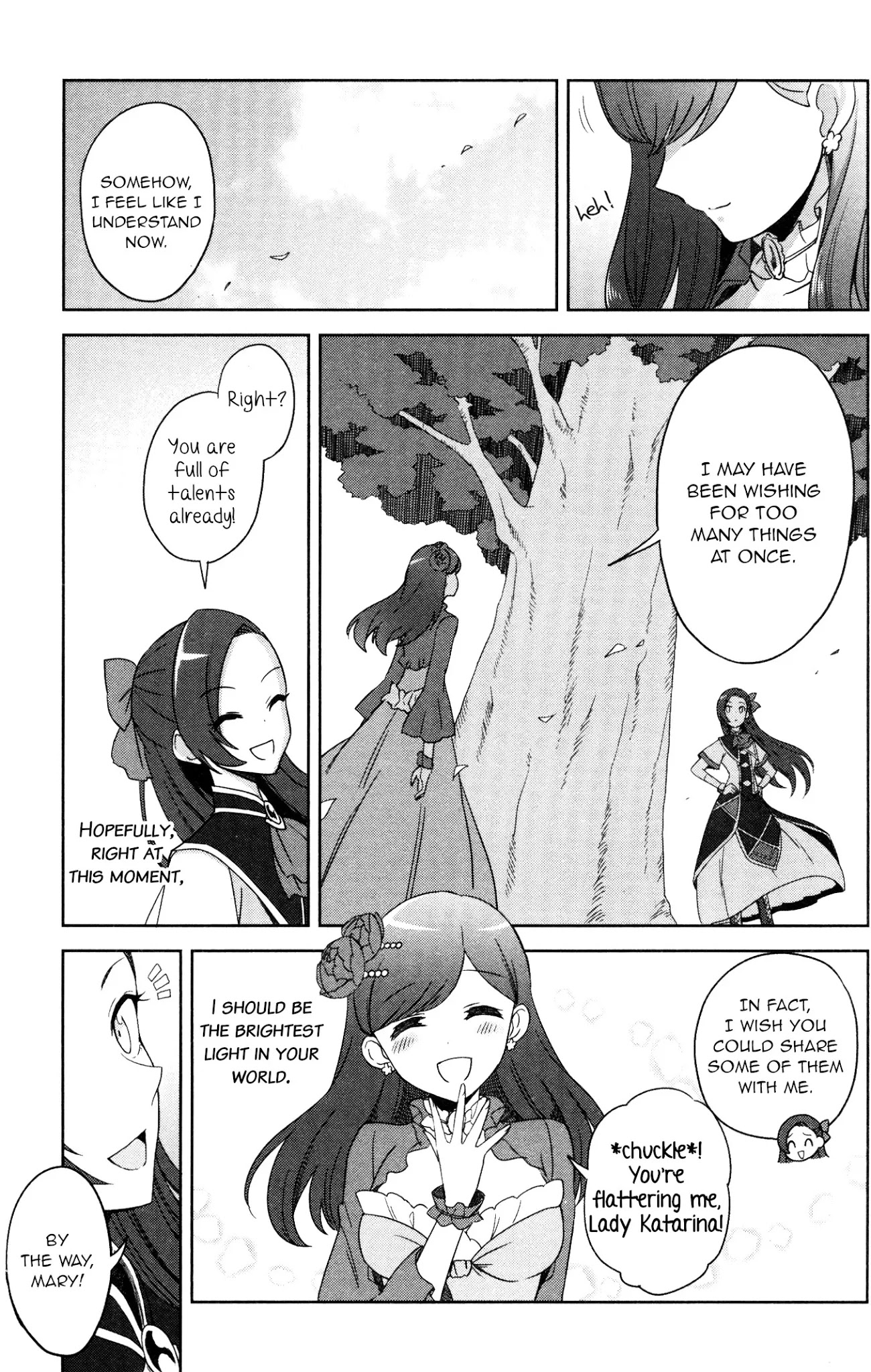 Otome Game no Hametsu Flag shika nai Akuyaku Reijou ni Tensei shite shimatta... GIRLS PATCH Chapter 7 page 17 - Chapter 7: Green Sparkle (Kamegoya Sato)