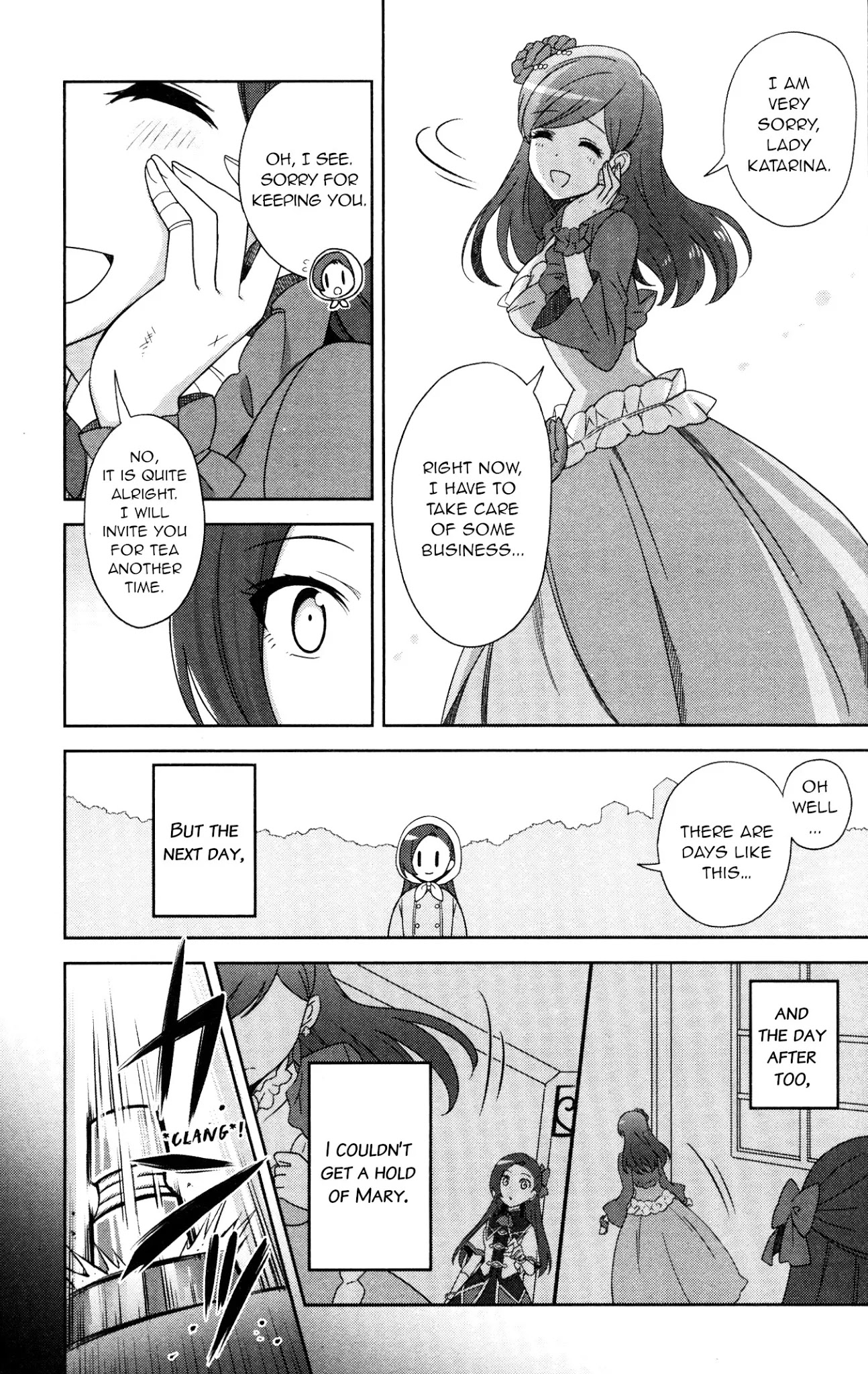 Otome Game no Hametsu Flag shika nai Akuyaku Reijou ni Tensei shite shimatta... GIRLS PATCH Chapter 7 page 5 - Chapter 7: Green Sparkle (Kamegoya Sato)