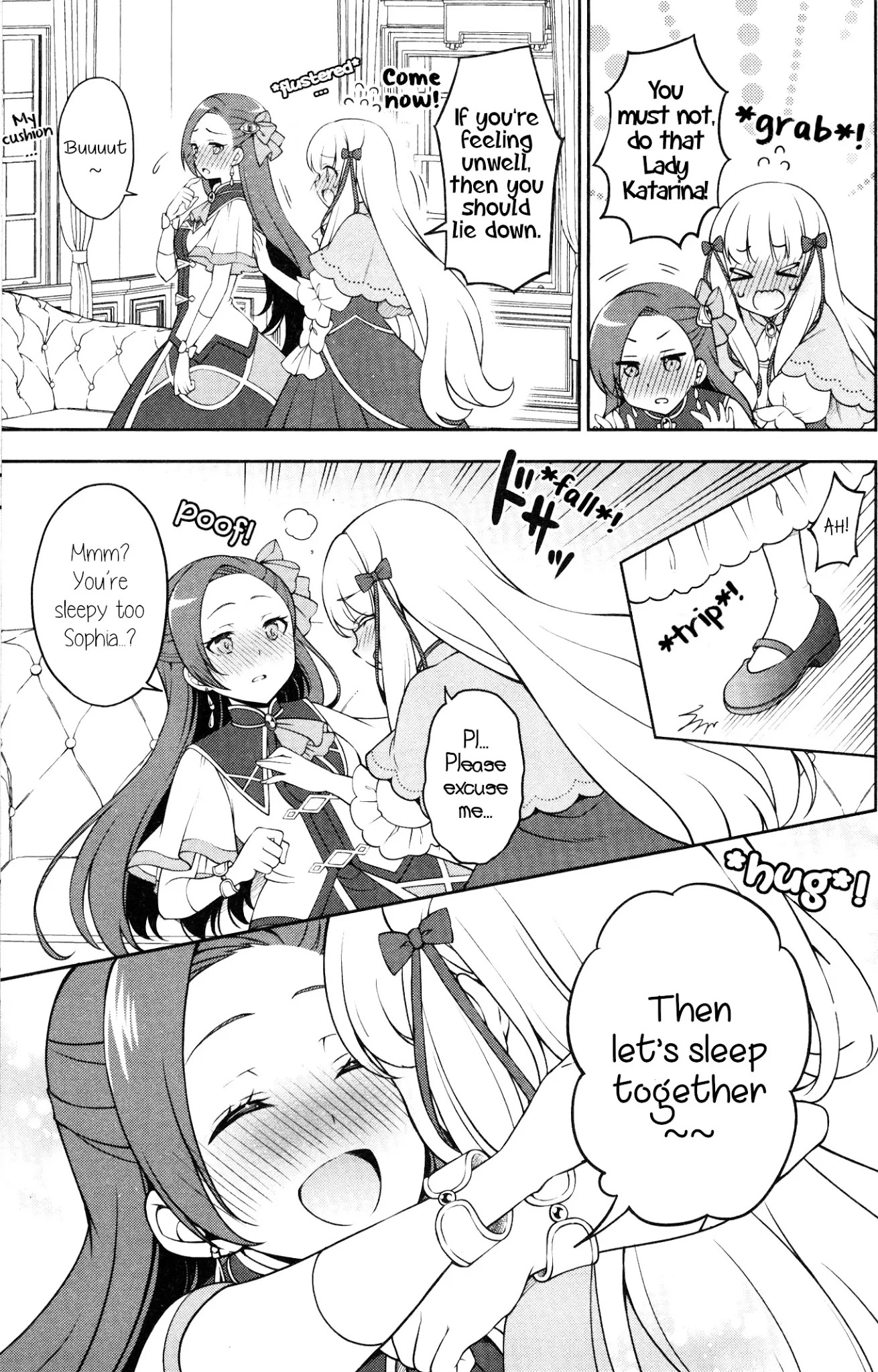 Otome Game no Hametsu Flag shika nai Akuyaku Reijou ni Tensei shite shimatta... GIRLS PATCH Chapter 8 page 5 - Chapter 8: Charming Devil Katarina is out of control! (Sakurai Makoto)