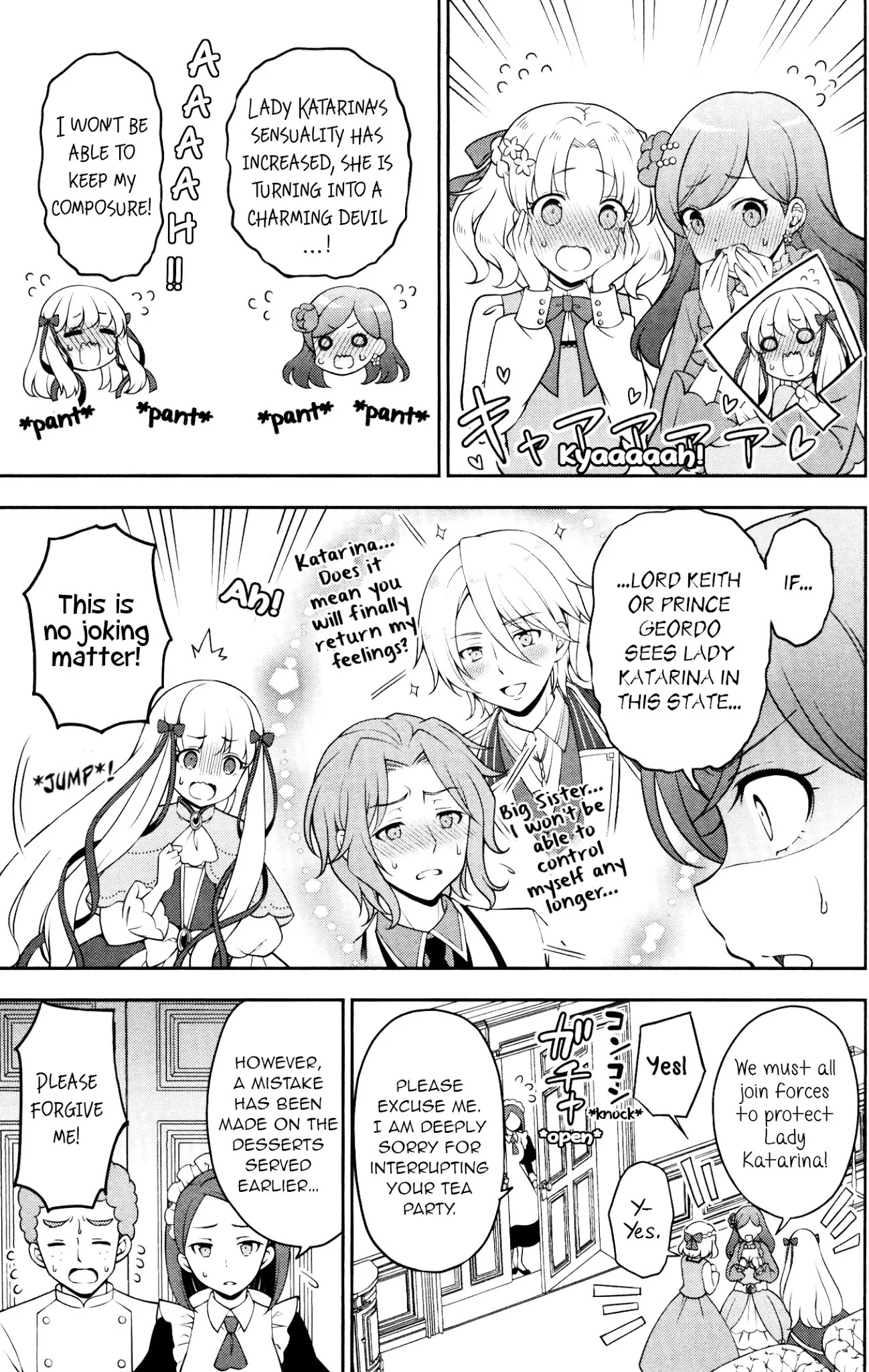 Otome Game no Hametsu Flag shika nai Akuyaku Reijou ni Tensei shite shimatta... GIRLS PATCH Chapter 8 page 7 - Chapter 8: Charming Devil Katarina is out of control! (Sakurai Makoto)