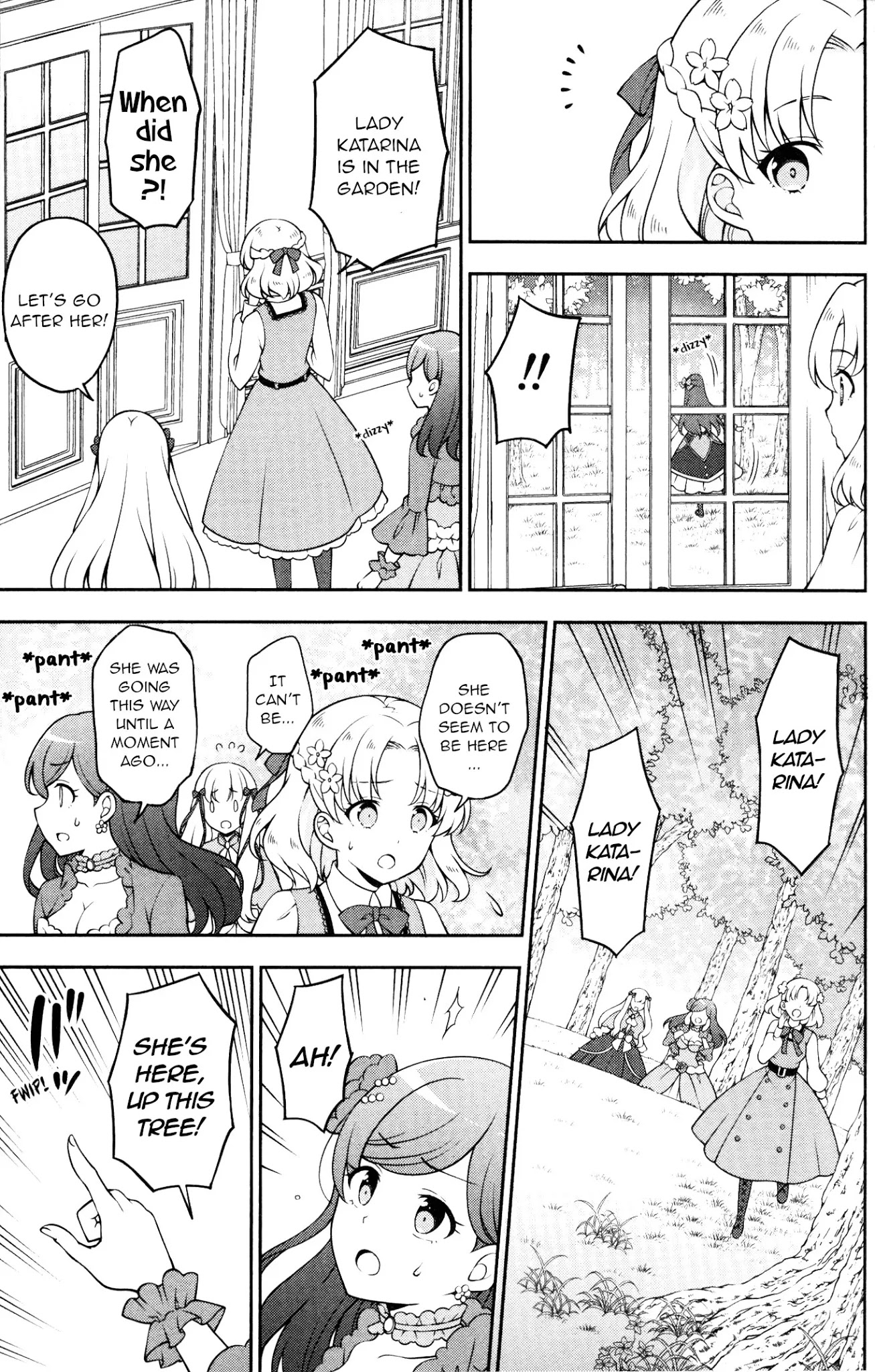 Otome Game no Hametsu Flag shika nai Akuyaku Reijou ni Tensei shite shimatta... GIRLS PATCH Chapter 8 page 9 - Chapter 8: Charming Devil Katarina is out of control! (Sakurai Makoto)