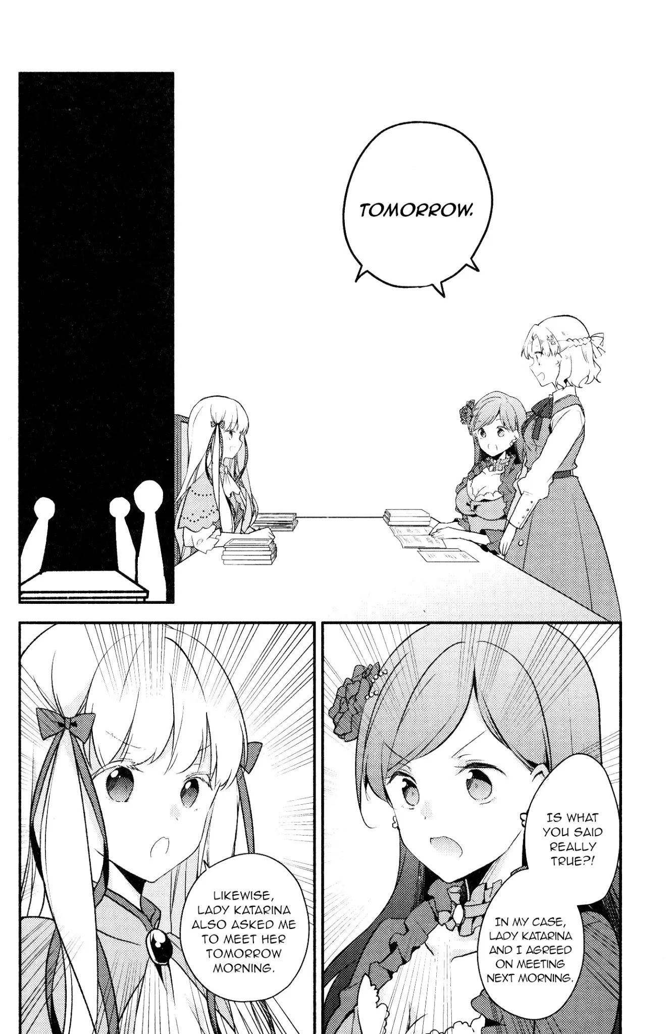 Otome Game no Hametsu Flag shika nai Akuyaku Reijou ni Tensei shite shimatta... GIRLS PATCH Chapter 9 page 10 - Chapter 9: Triple Booking (Peke) [END]