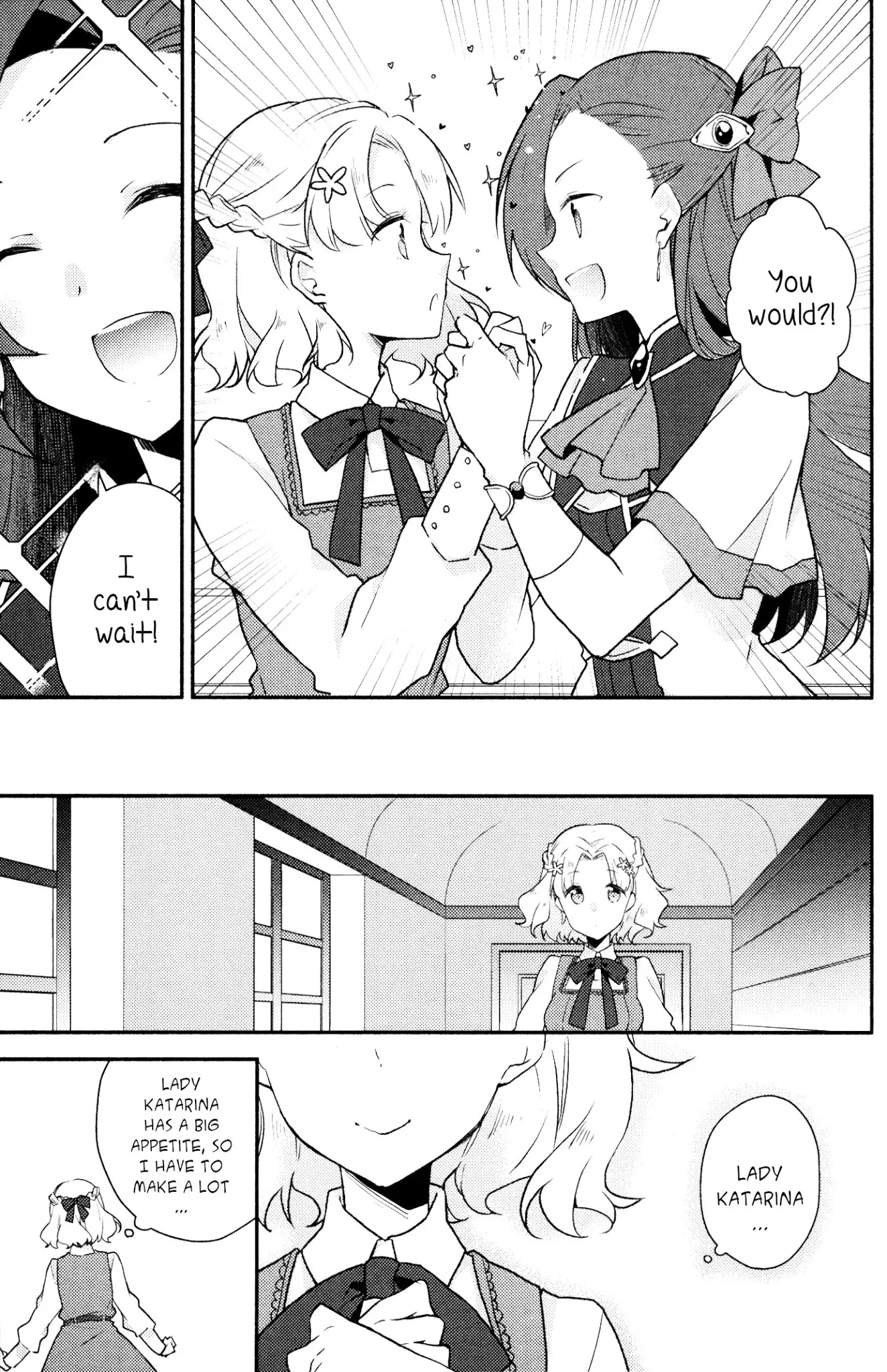 Otome Game no Hametsu Flag shika nai Akuyaku Reijou ni Tensei shite shimatta... GIRLS PATCH Chapter 9 page 3 - Chapter 9: Triple Booking (Peke) [END]