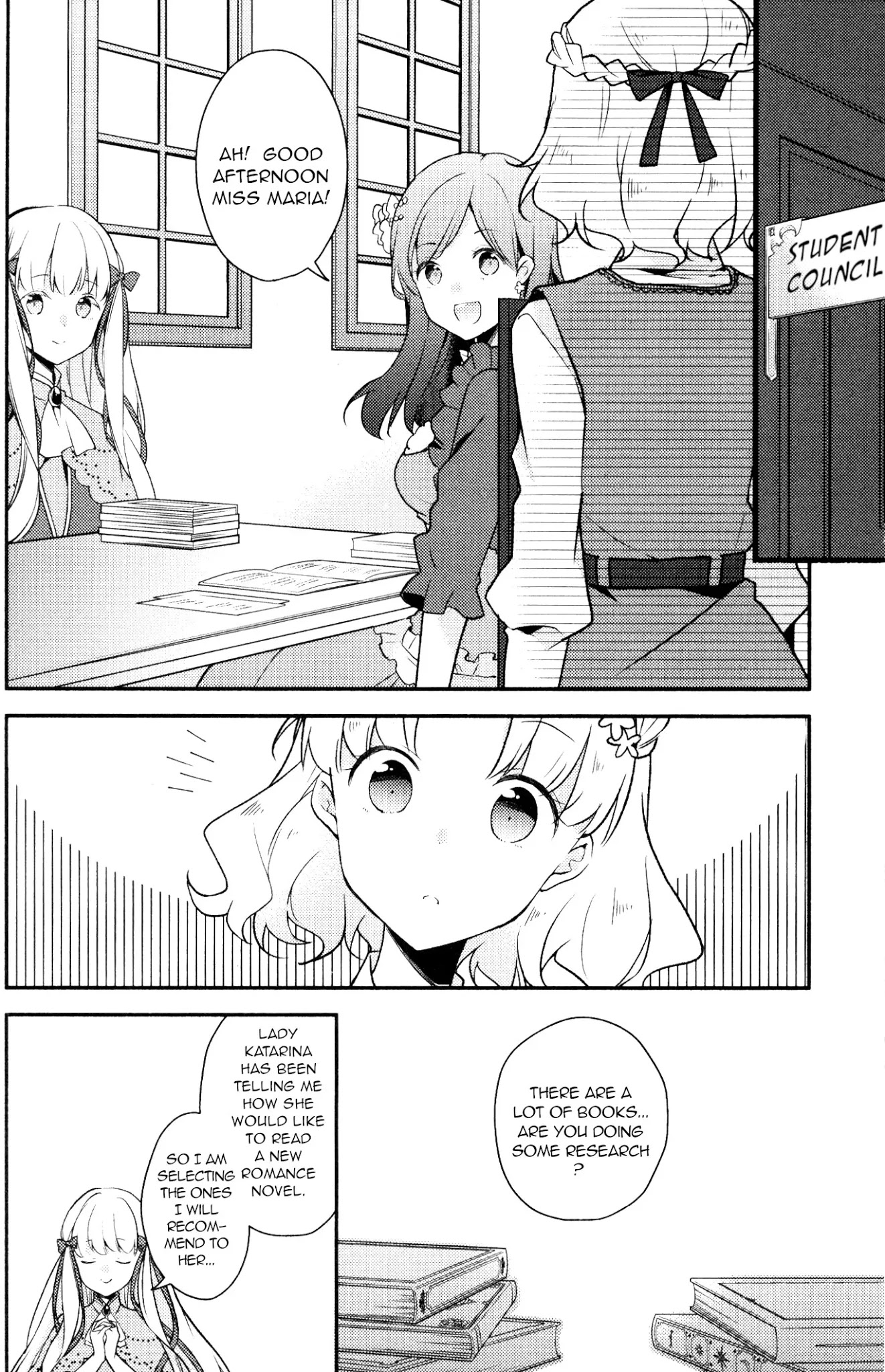 Otome Game no Hametsu Flag shika nai Akuyaku Reijou ni Tensei shite shimatta... GIRLS PATCH Chapter 9 page 4 - Chapter 9: Triple Booking (Peke) [END]