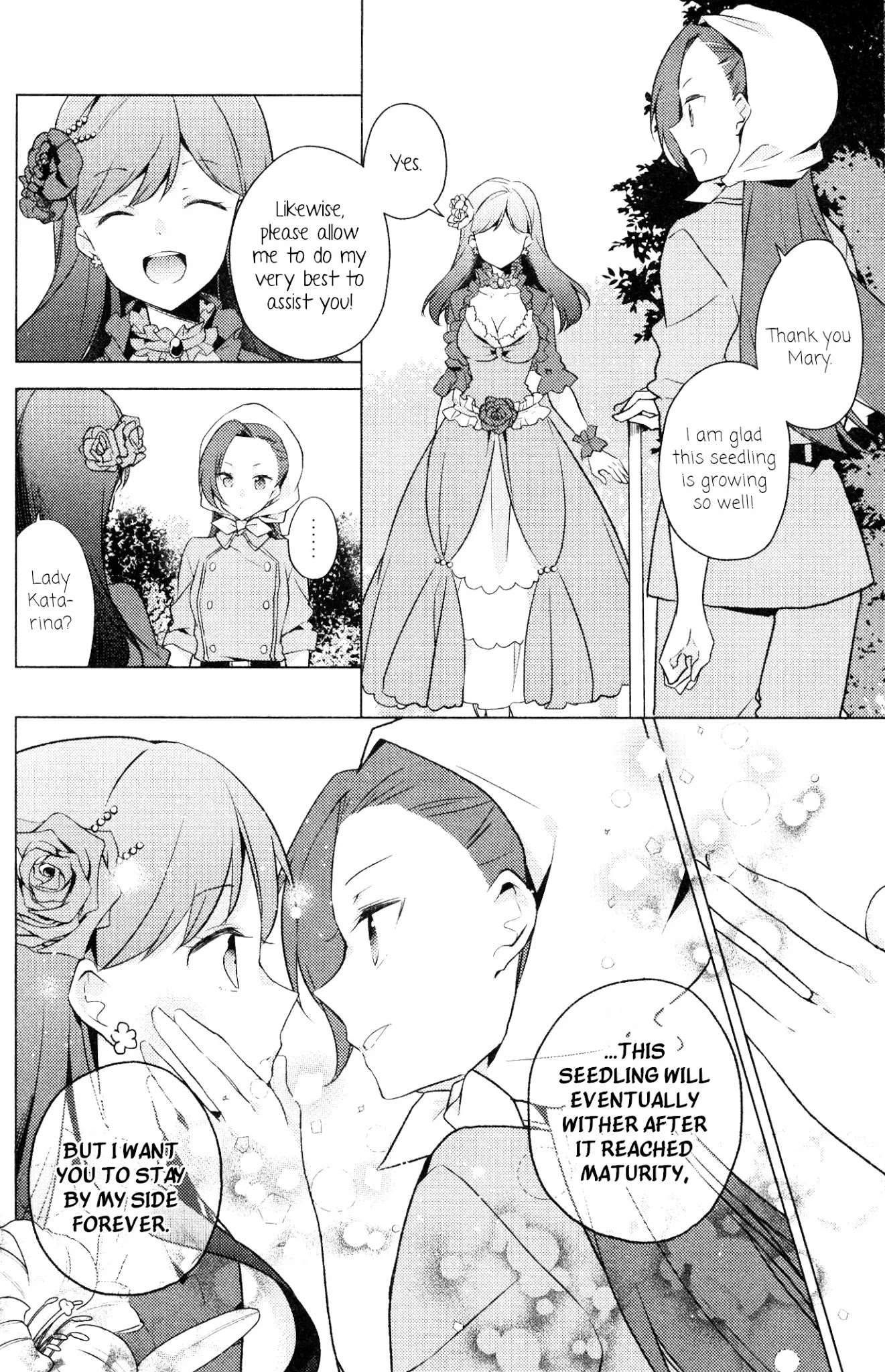 Otome Game no Hametsu Flag shika nai Akuyaku Reijou ni Tensei shite shimatta... GIRLS PATCH Chapter 9 page 8 - Chapter 9: Triple Booking (Peke) [END]