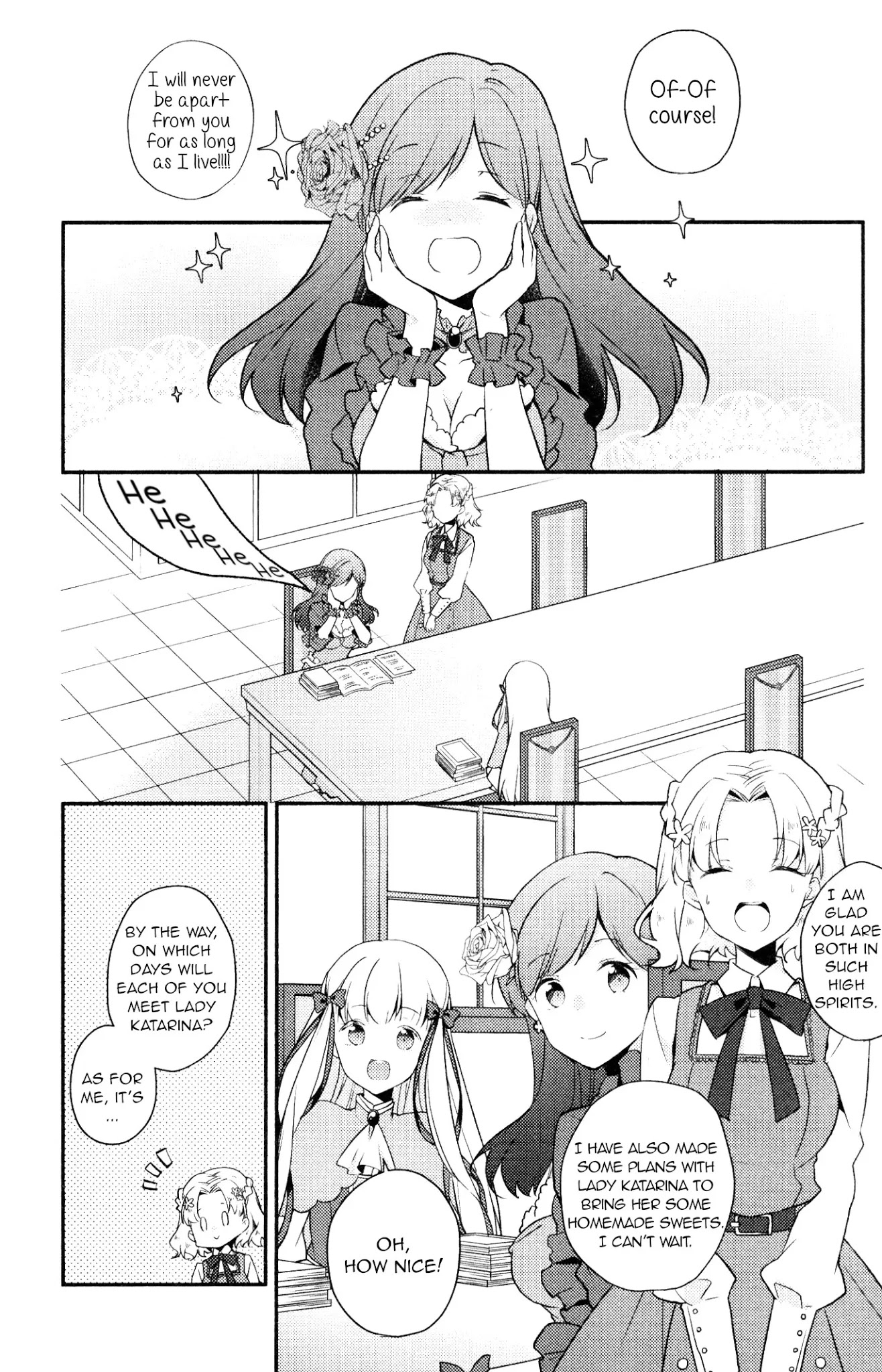 Otome Game no Hametsu Flag shika nai Akuyaku Reijou ni Tensei shite shimatta... GIRLS PATCH Chapter 9 page 9 - Chapter 9: Triple Booking (Peke) [END]