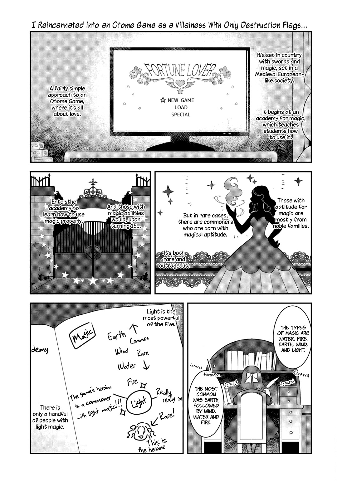 Otome Game no Hametsu Flag shika nai Akuyaku Reijou ni Tensei shite shimatta... Chapter 1 page 18 - Chapter 1