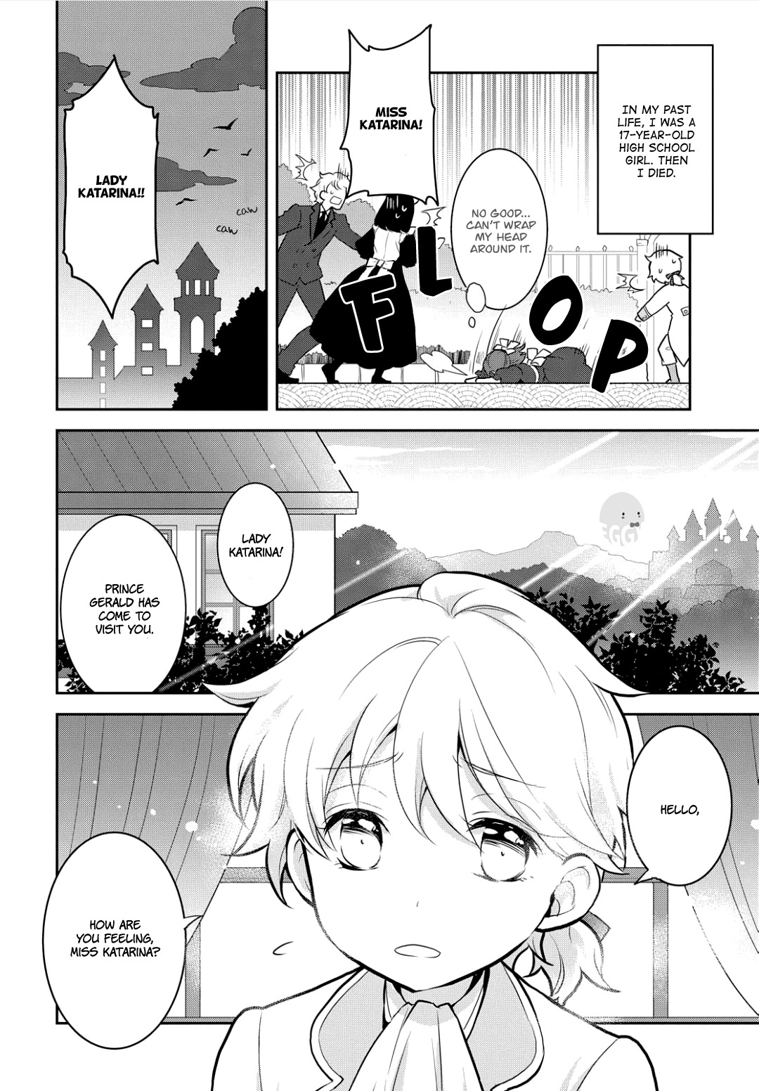 Otome Game no Hametsu Flag shika nai Akuyaku Reijou ni Tensei shite shimatta... Chapter 1 page 7 - Chapter 1