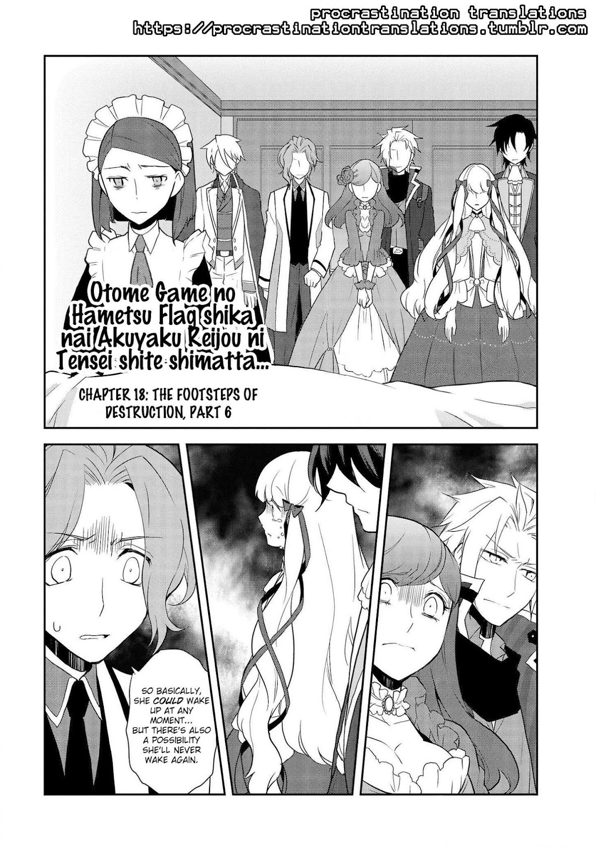 Otome Game no Hametsu Flag shika nai Akuyaku Reijou ni Tensei shite shimatta... Chapter 18 page 3 - Chapter 18: The Footsteps of Destruction, part 6