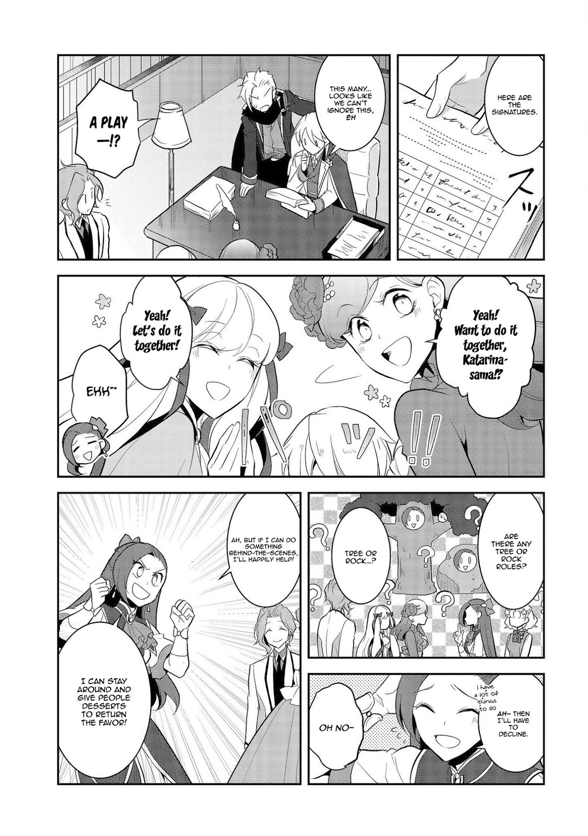 Otome Game no Hametsu Flag shika nai Akuyaku Reijou ni Tensei shite shimatta... Chapter 23 page 16 - Chapter 23: The Magical Academy Festival (1)
