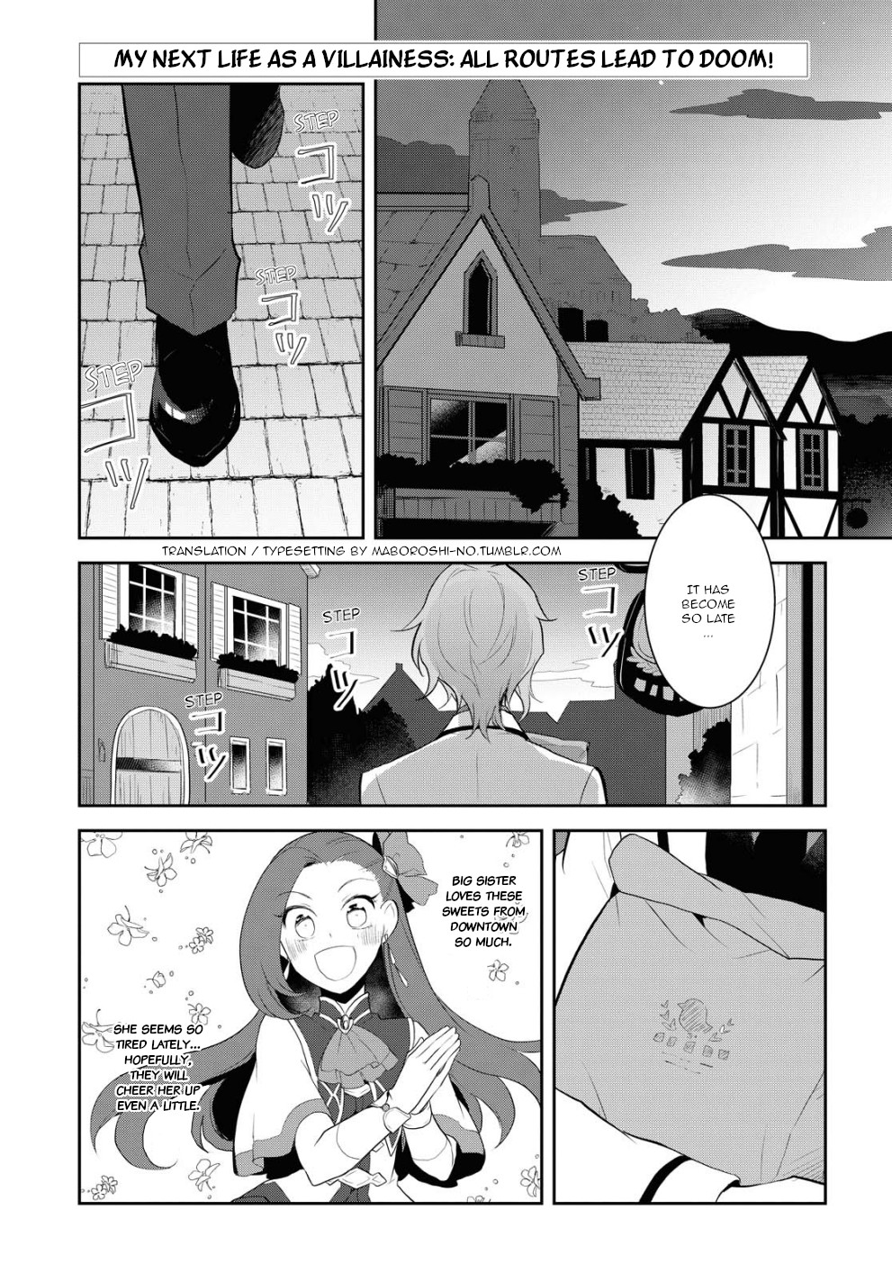 Otome Game no Hametsu Flag shika nai Akuyaku Reijou ni Tensei shite shimatta... Chapter 35 page 1 - Chapter 35: A sudden incident (1)