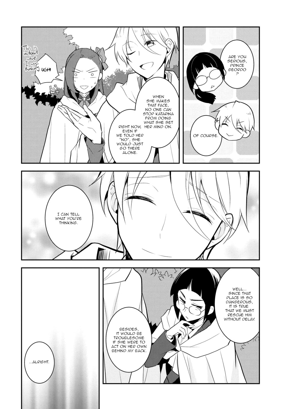 Otome Game no Hametsu Flag shika nai Akuyaku Reijou ni Tensei shite shimatta... Chapter 41 page 14 - Chapter 41: Onward, to the enemy's den! (1)