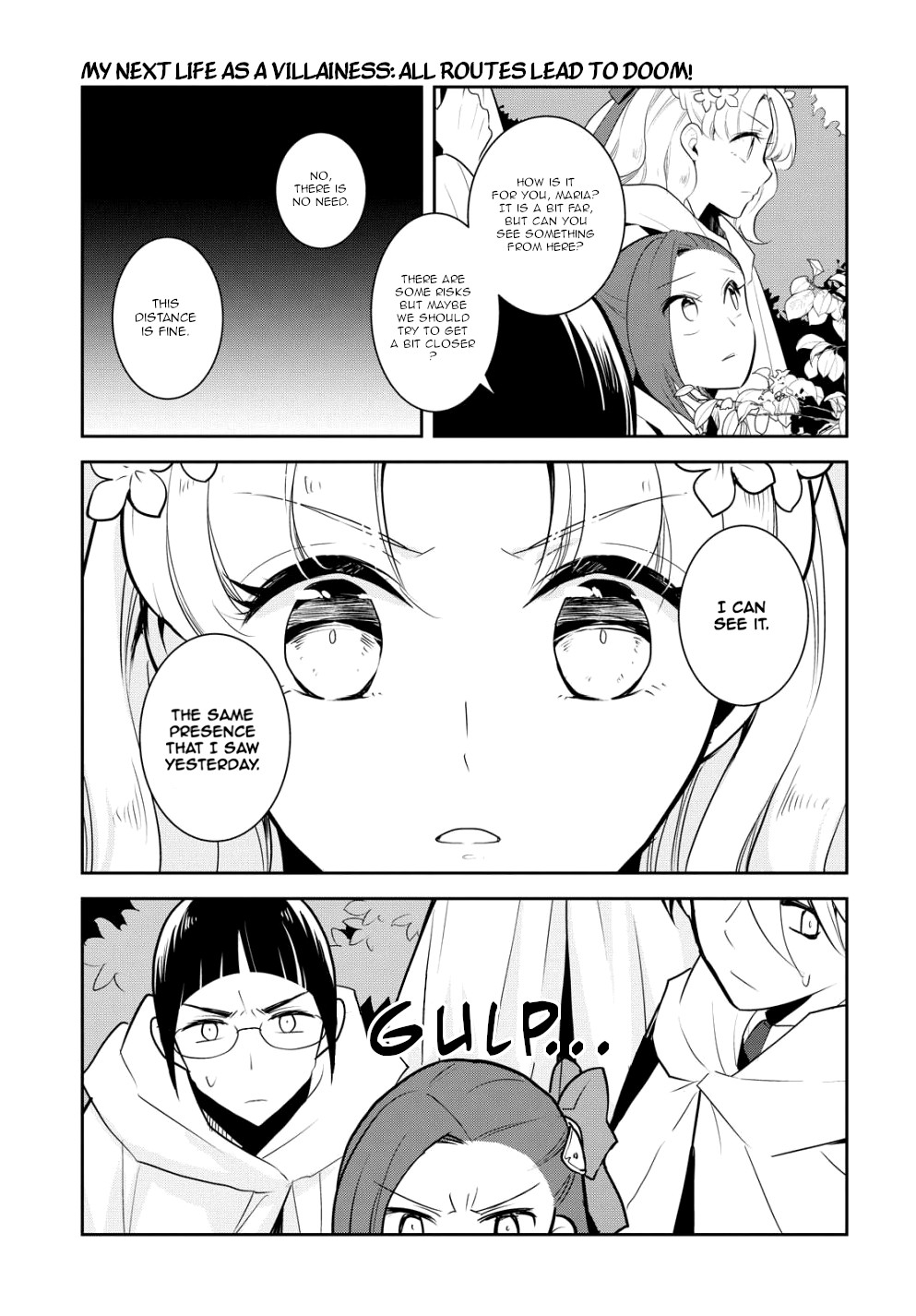 Otome Game no Hametsu Flag shika nai Akuyaku Reijou ni Tensei shite shimatta... Chapter 41 page 3 - Chapter 41: Onward, to the enemy's den! (1)