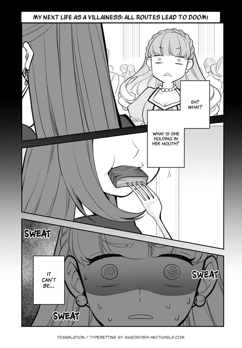 Otome Game no Hametsu Flag shika nai Akuyaku Reijou ni Tensei shite shimatta... Chapter 47 page 1 - Chapter 47: A rival appears (2)