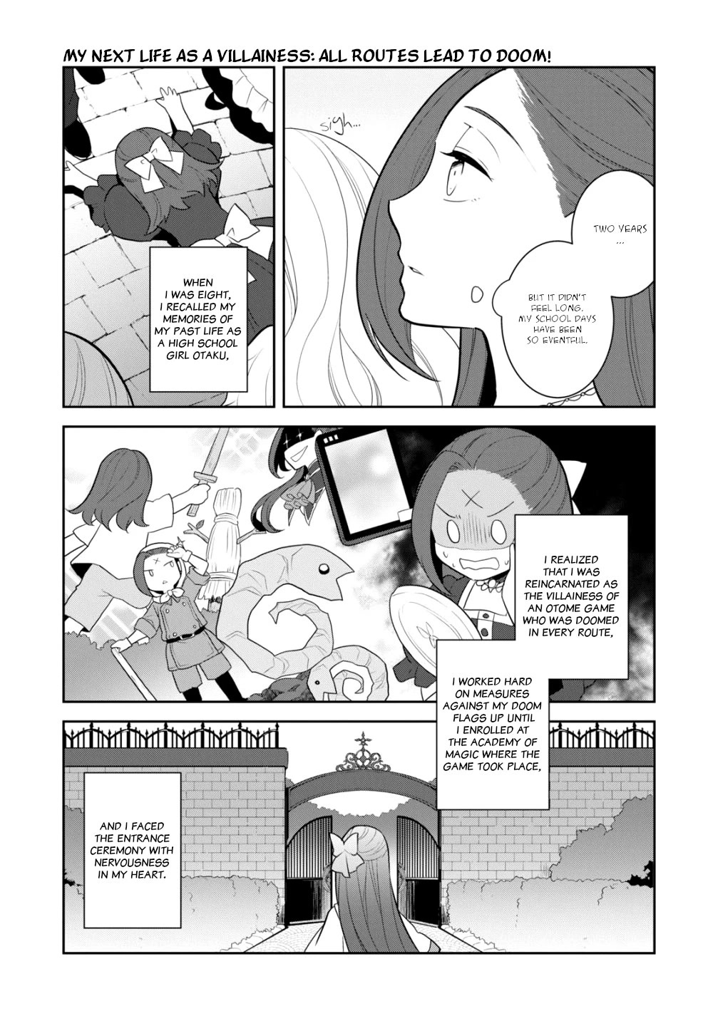 Otome Game no Hametsu Flag shika nai Akuyaku Reijou ni Tensei shite shimatta... Chapter 51 page 3 - Chapter 51: The Graduation from the Academy of Magic (1)