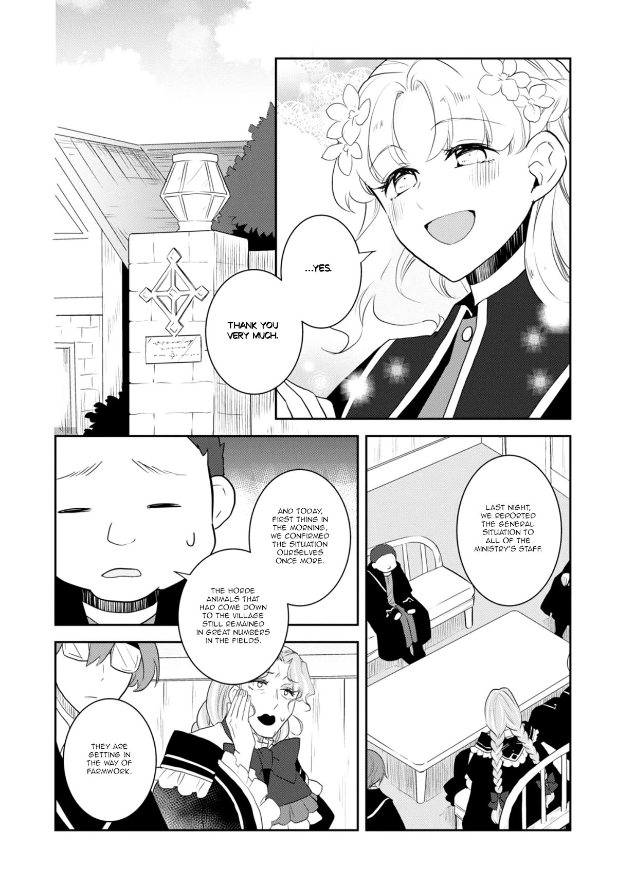 Otome Game no Hametsu Flag shika nai Akuyaku Reijou ni Tensei shite shimatta... Chapter 65 page 7 - Chapter 65: Working on the Elimination of the Tanukis (4)